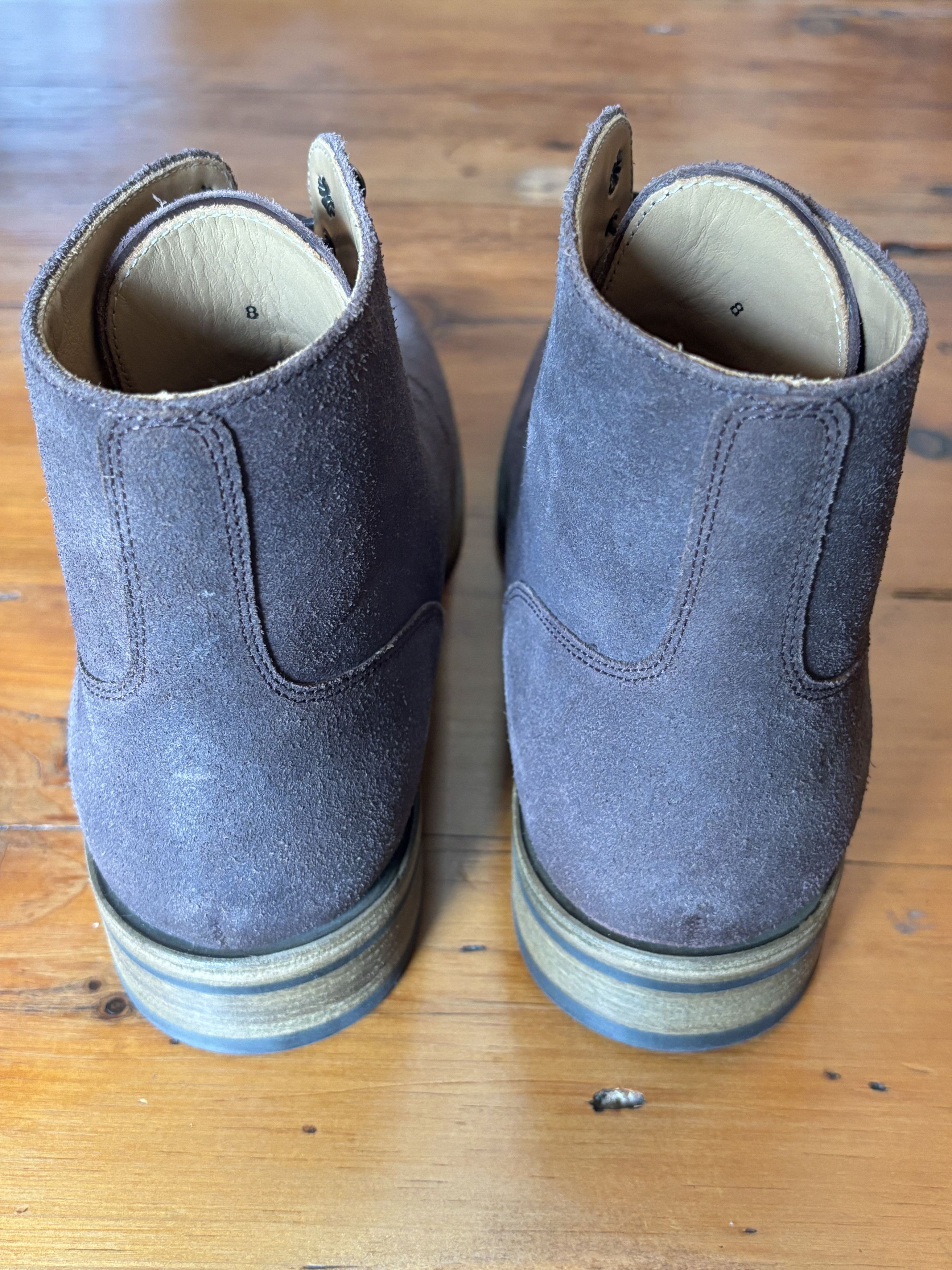 Rider Boot Co. Dundalk 2 Leather Boot - 'Reverso' Veg Tan Reverse Calf Size US 8 / EU 41 - 3 Thumbnail