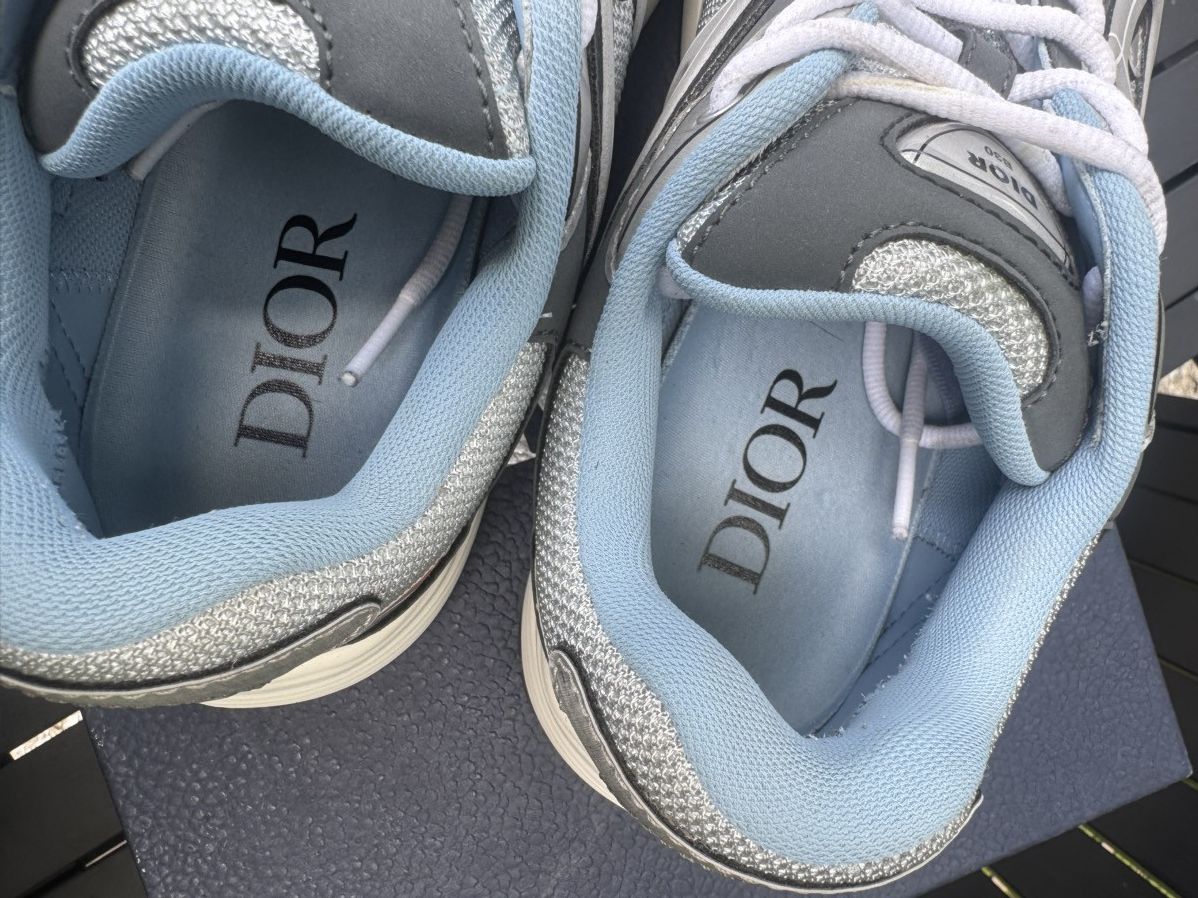 Dior DIOR B30 Sneaker Grey Blue Orange Size US 7 / EU 40 - 10 Thumbnail
