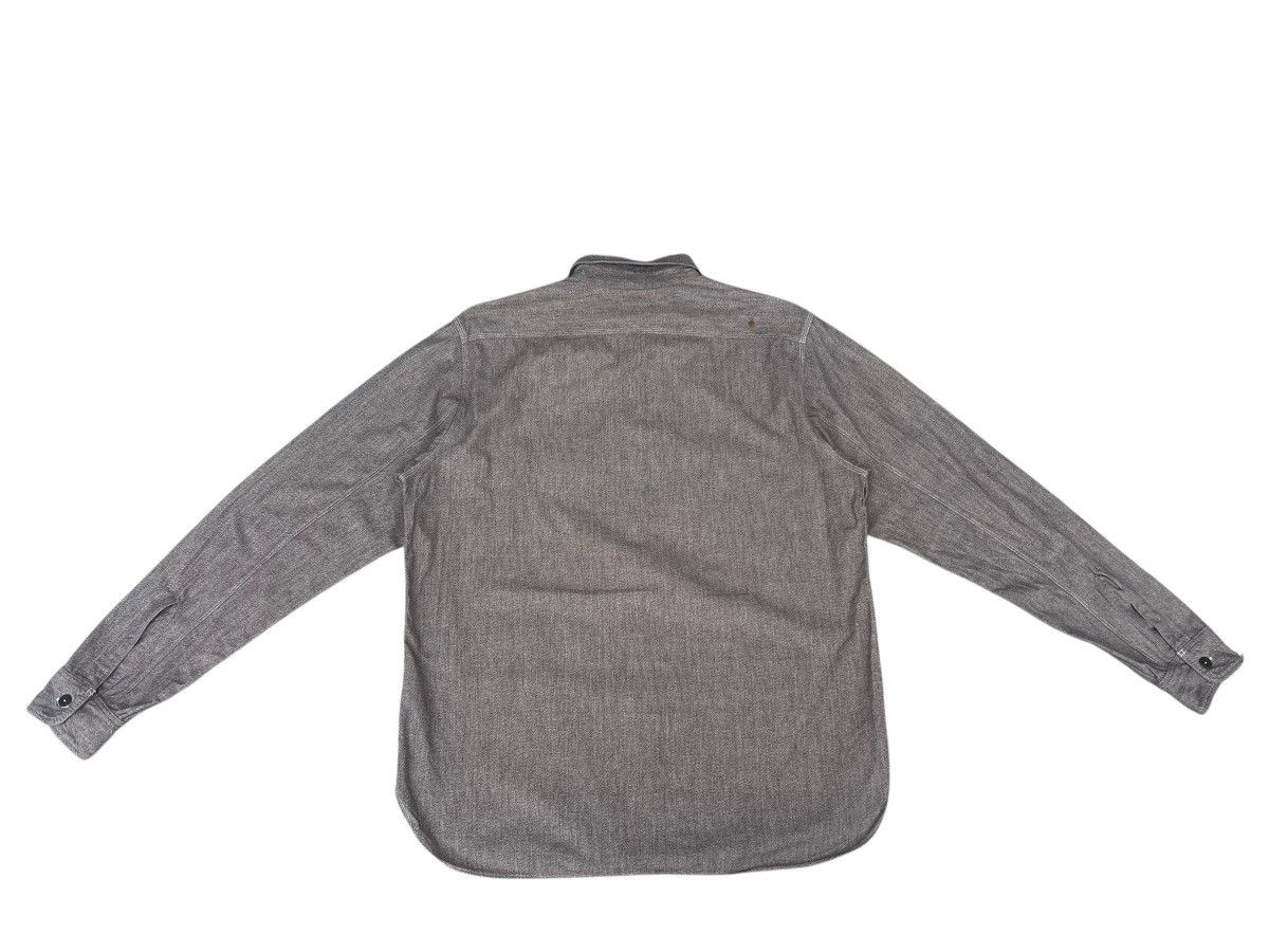 Freewheelers Super Big-Cat Workers Japan Salt & Pepper Work Shirt Size US L / EU 52-54 / 3 - 16 Thumbnail