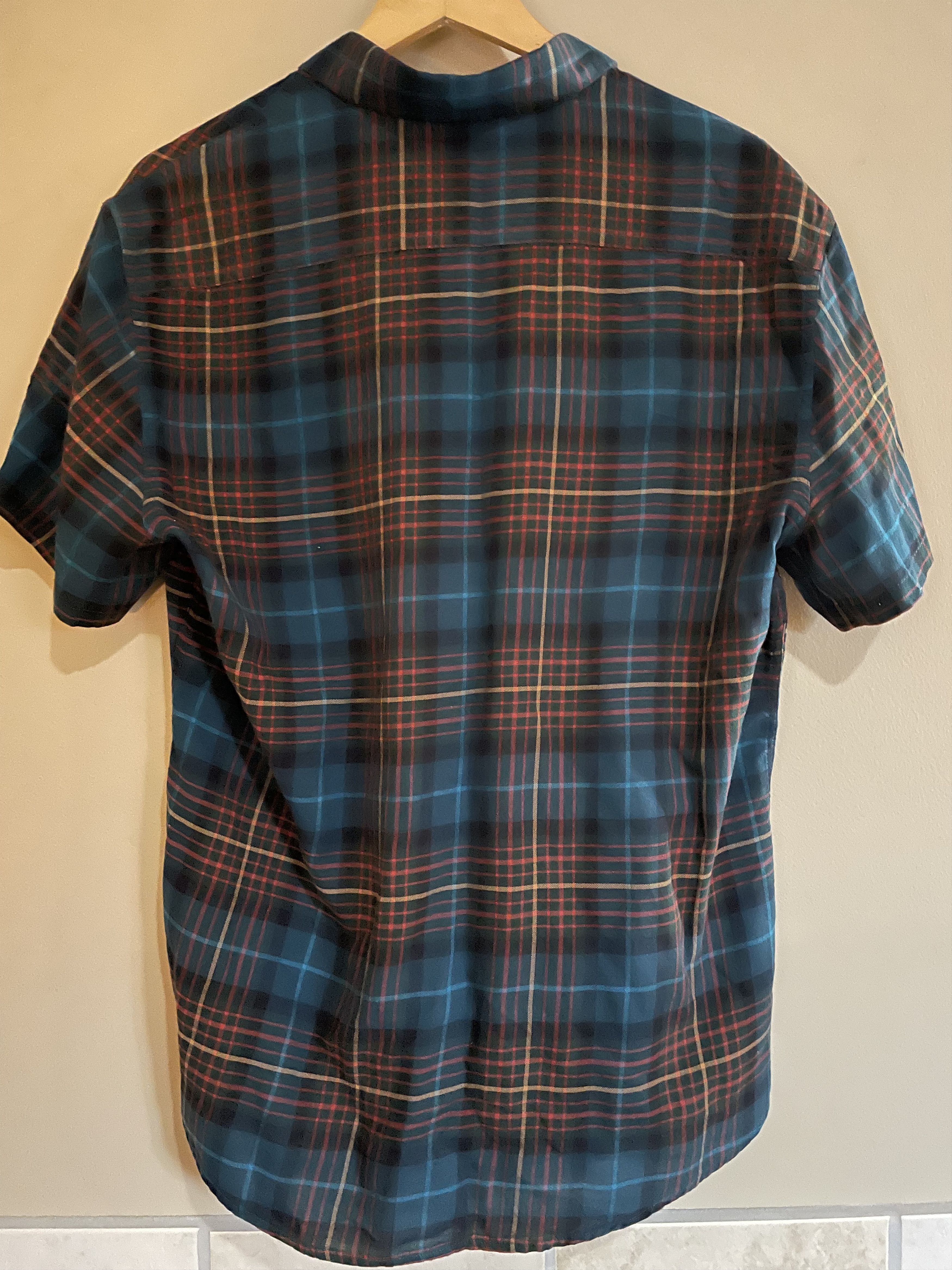 Other Plaid Multi-Colored Lightweight S/S Shirt, Men's Large Size US L / EU 52-54 / 3 - 2 Thumbnail