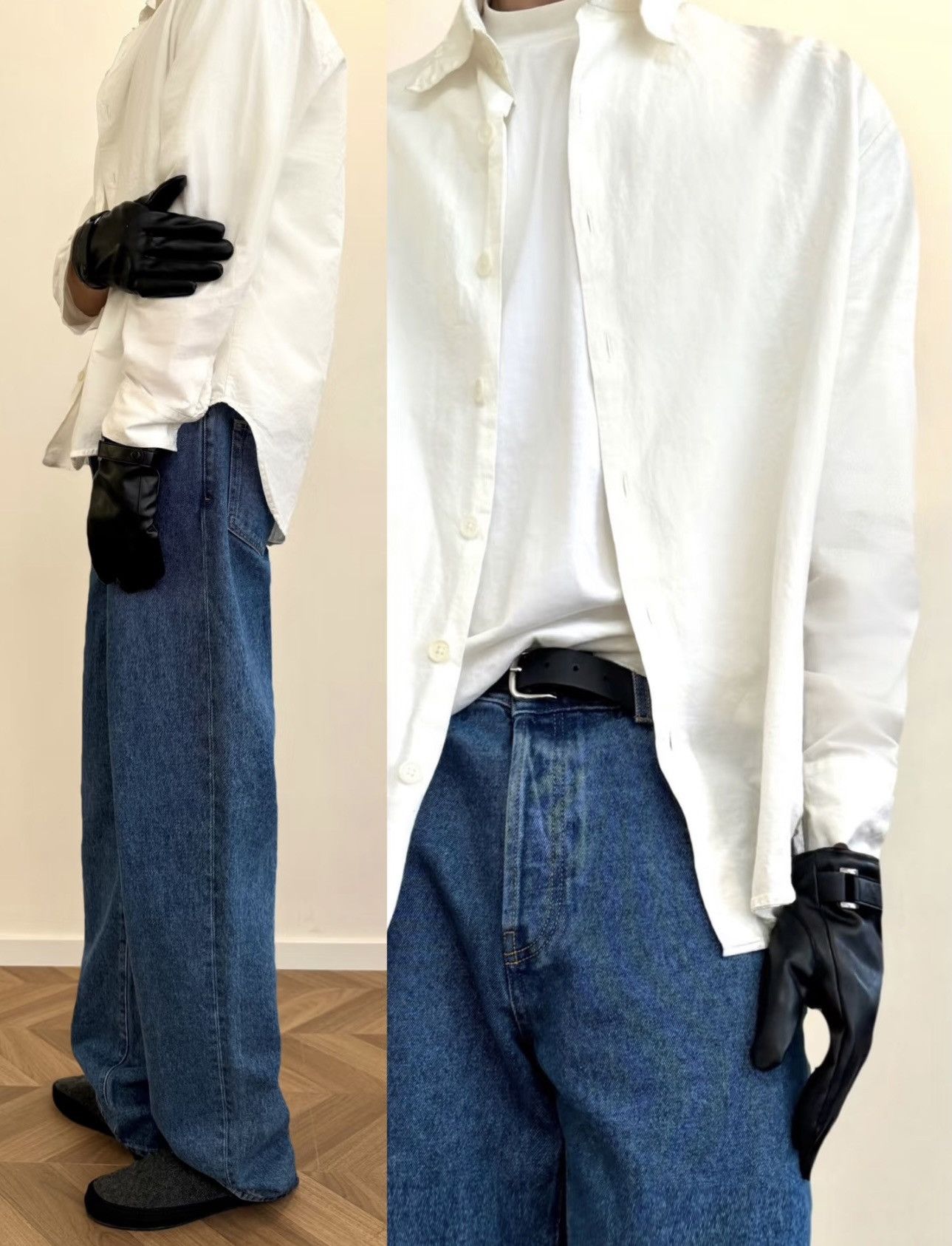 Muji Muji White Oversized Button-Up Shirt Size US XL / EU 56 / 4 - 4 Thumbnail