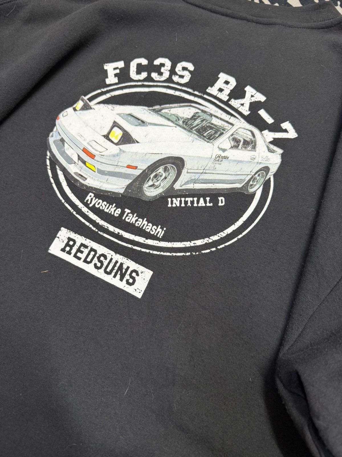 Anime Initial D Sweatshirt Redsuns Team Ryosuke Takahashi Size US XXL / EU 58 / 5 - 5 Thumbnail