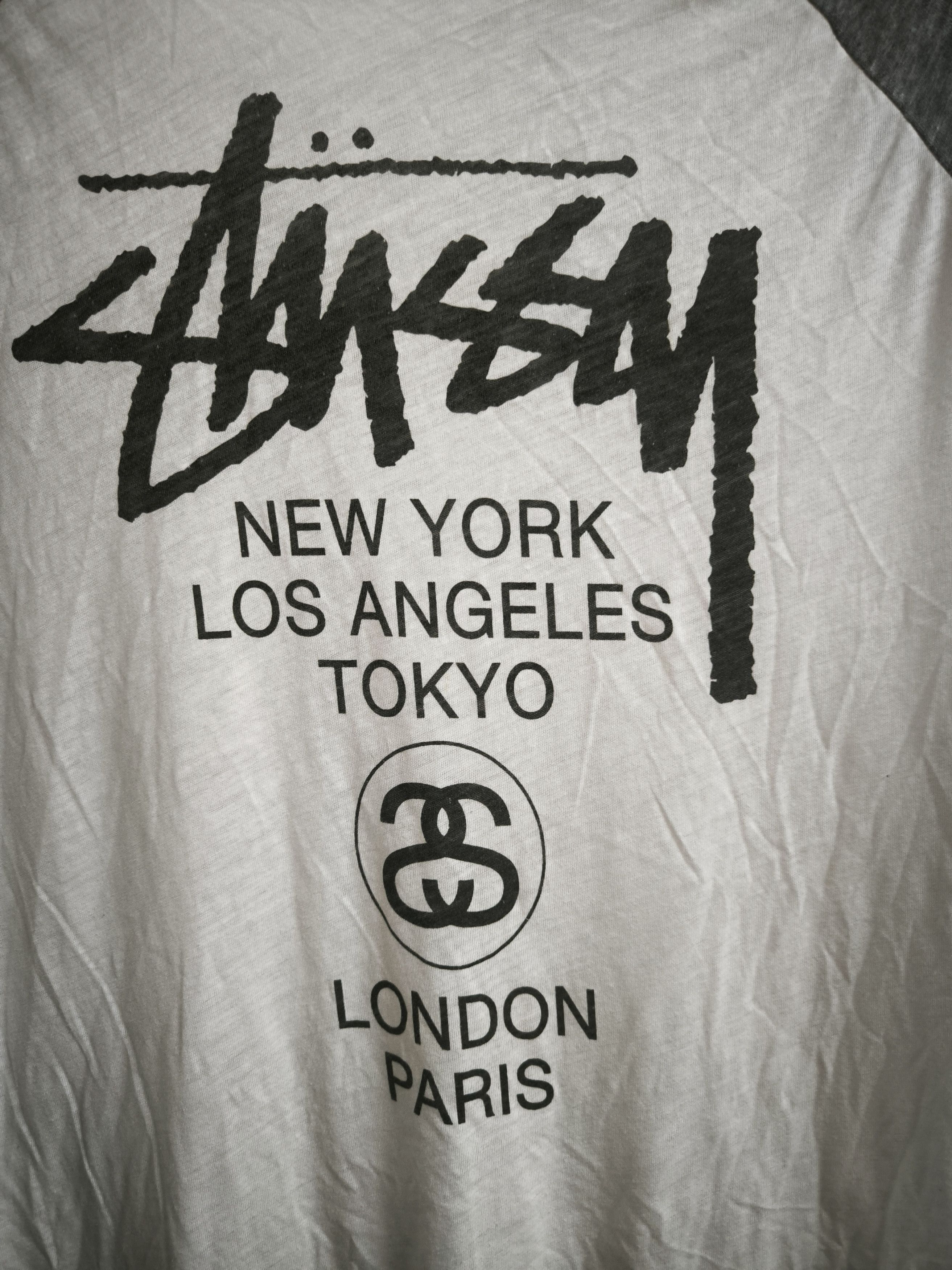 Stussy World Tour Raglan Tee Size M / US 6-8 / IT 42-44 - 9 Thumbnail