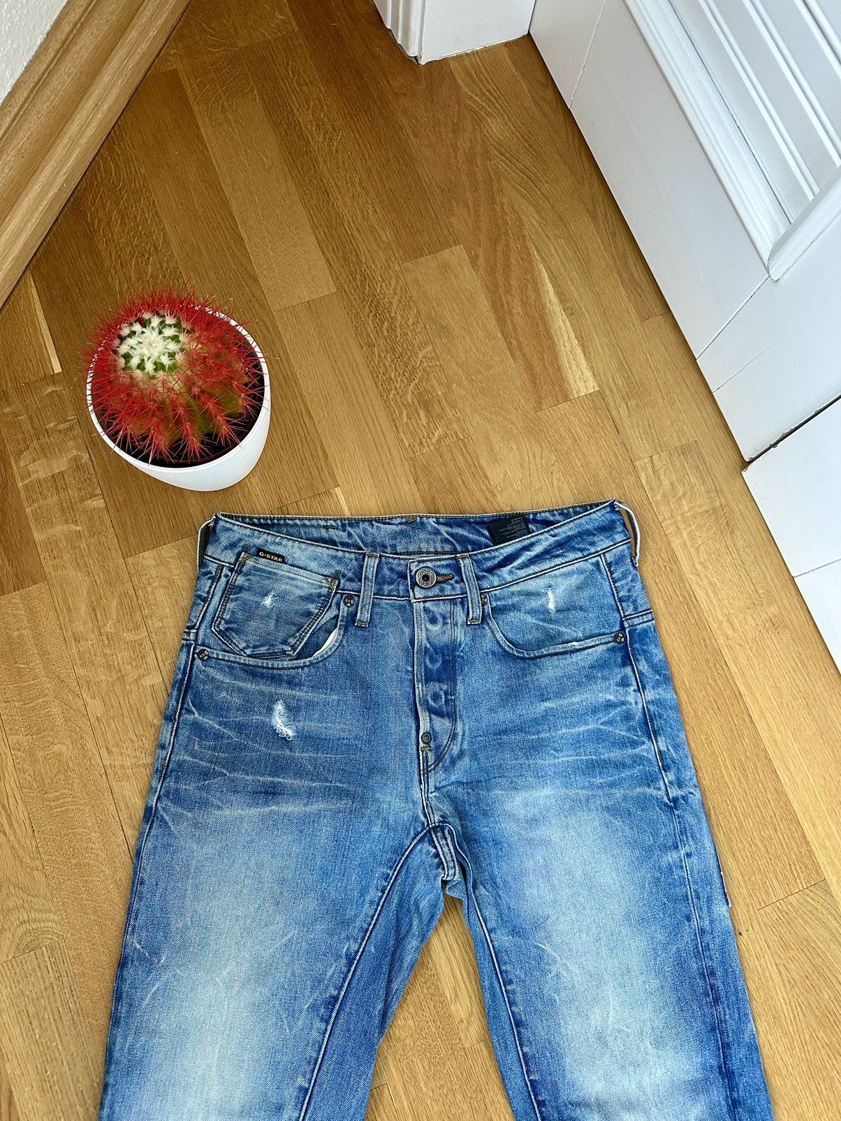 Faded Denim G-star Y2K Style Jeans