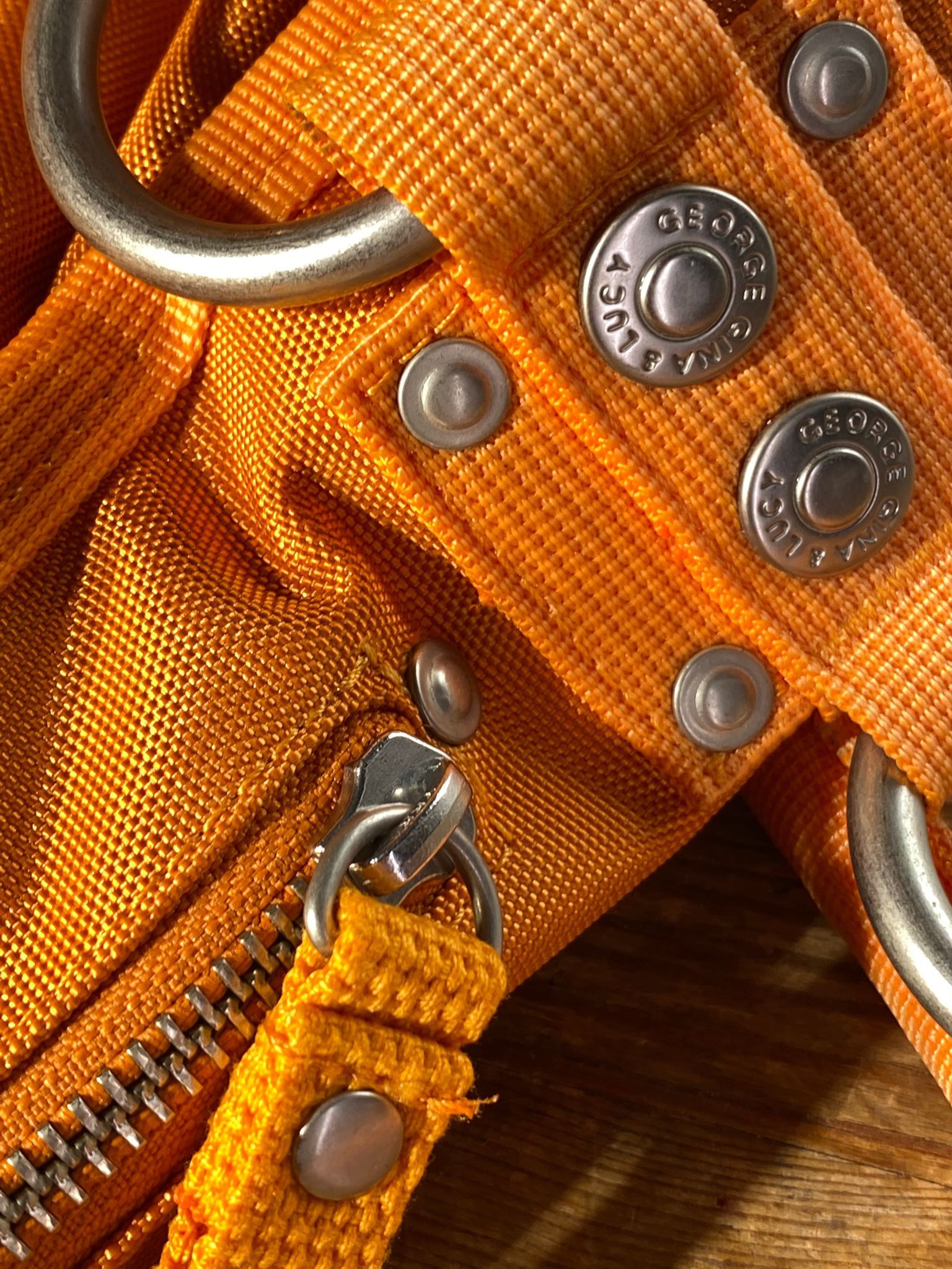George Gina & Lucy George Gina & Lucy Orange Shoulder Bag Y2K Utility Gorpcore Size ONE SIZE - 4 Thumbnail