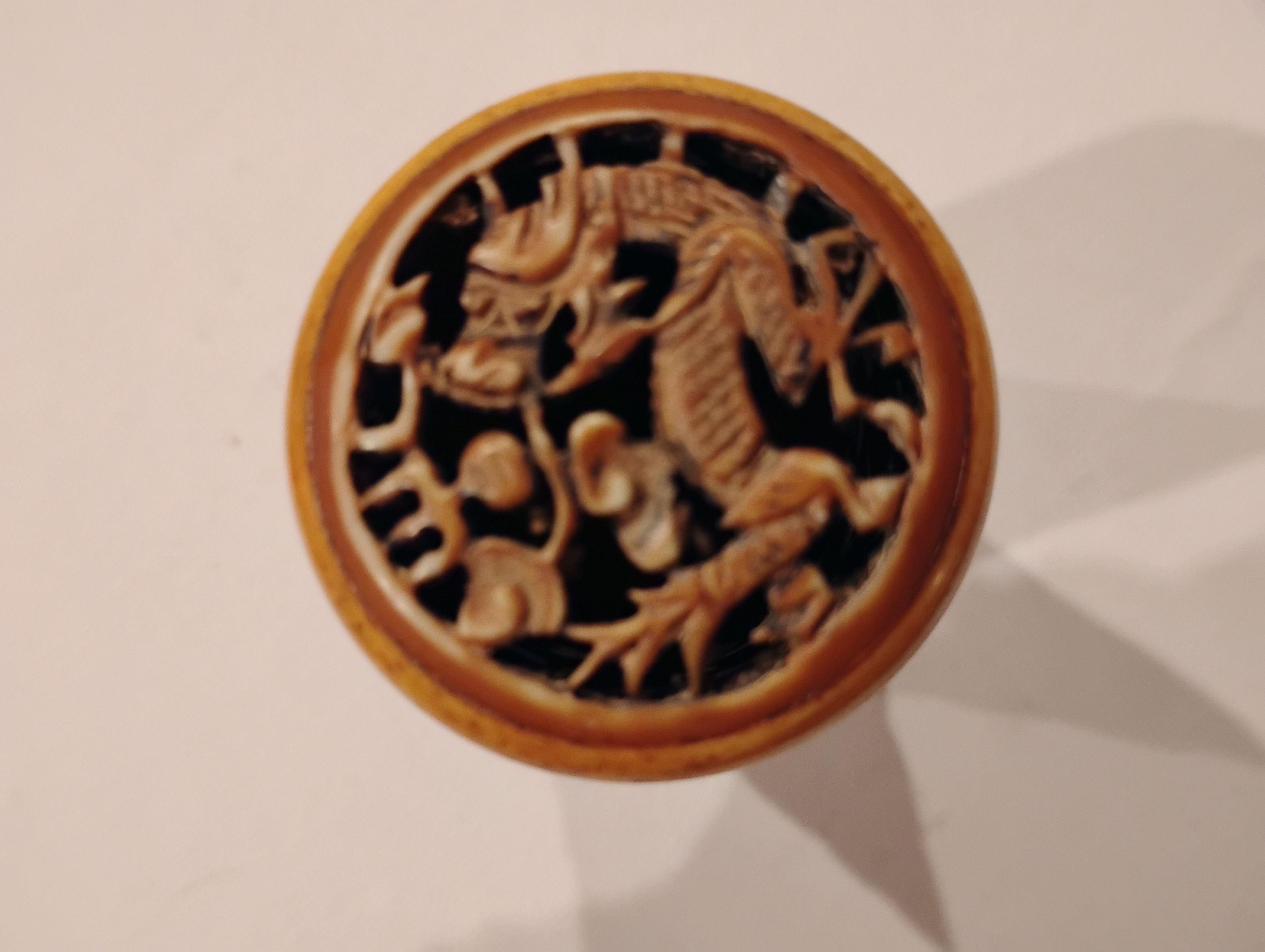 Vintage Old Asian Snuff Bottle Size ONE SIZE - 4 Thumbnail
