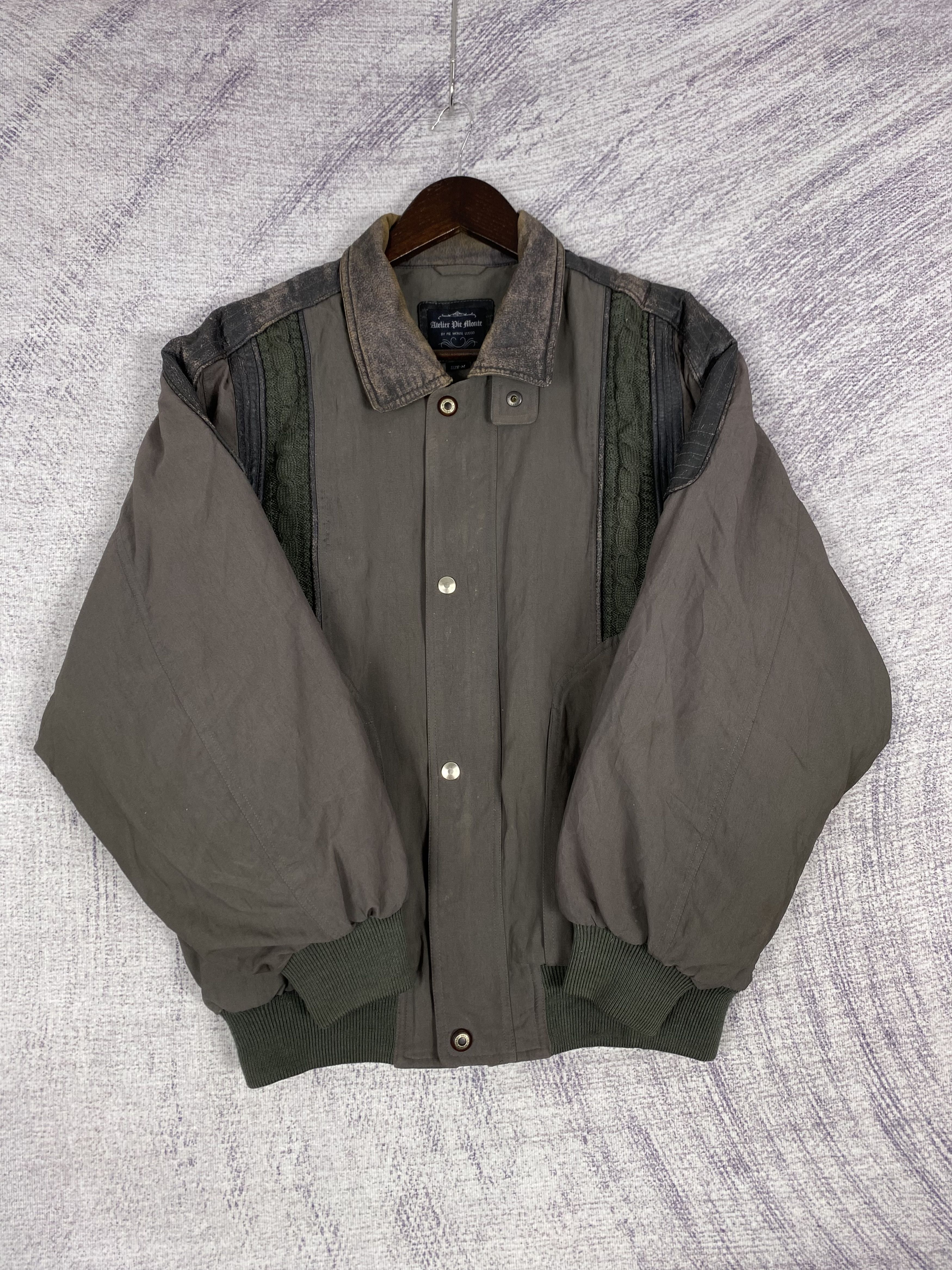 Japanese Brand Vintage Atelier Die Monte Zip Up Bomber Jacket Size US M / EU 48-50 / 2 - 5 Thumbnail