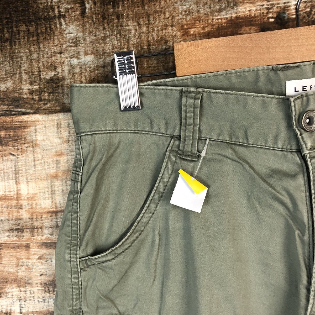 Japanese Brand DL Lepsim Green Cargo Multipocket Pants #C646 Size US 29 - 7 Thumbnail
