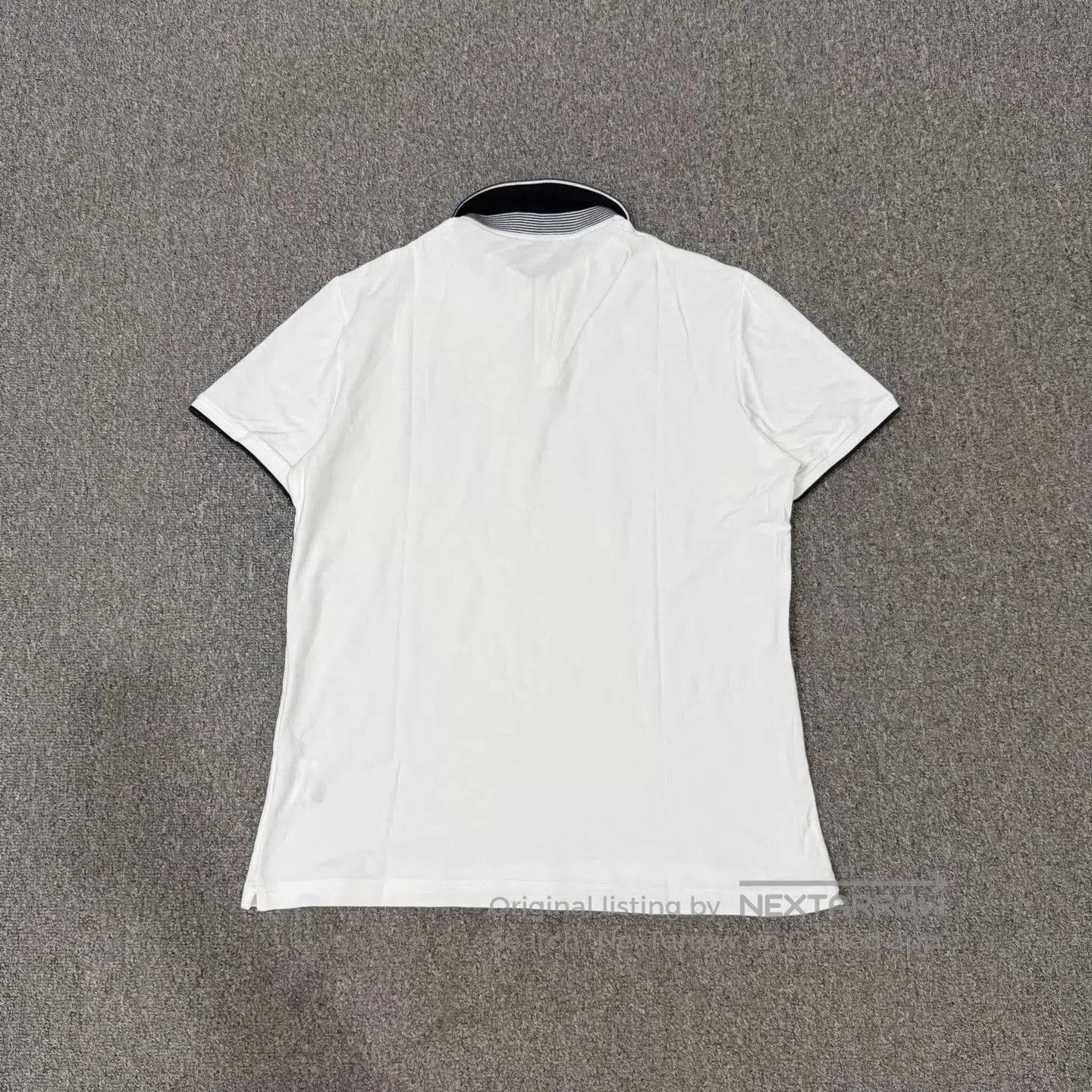 Loro Piana White Short Sleeve Polo with Contrast Collar. Size US M / EU 48-50 / 2 - 2 Thumbnail