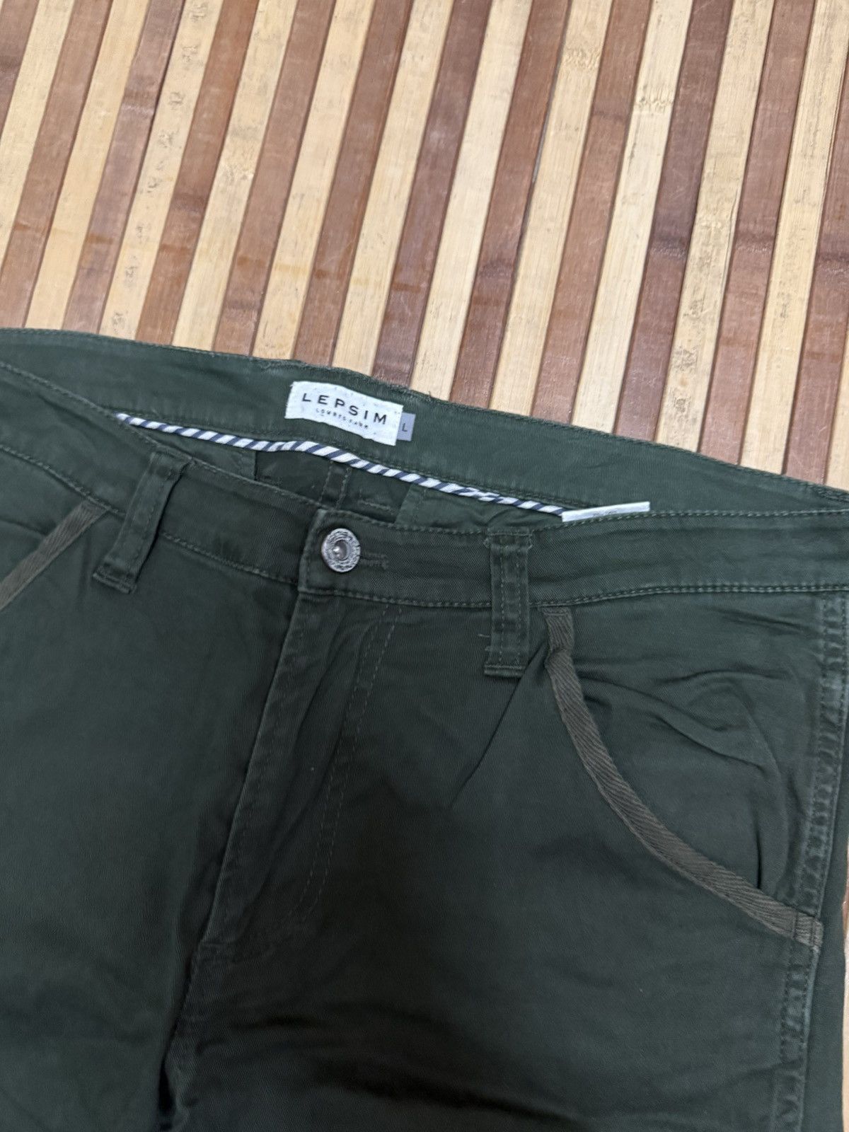 Japanese Brand LEPSIM Unisex Cargo Pants Streetwear Multipocket W31X30.5 Size US 31 - 5 Thumbnail