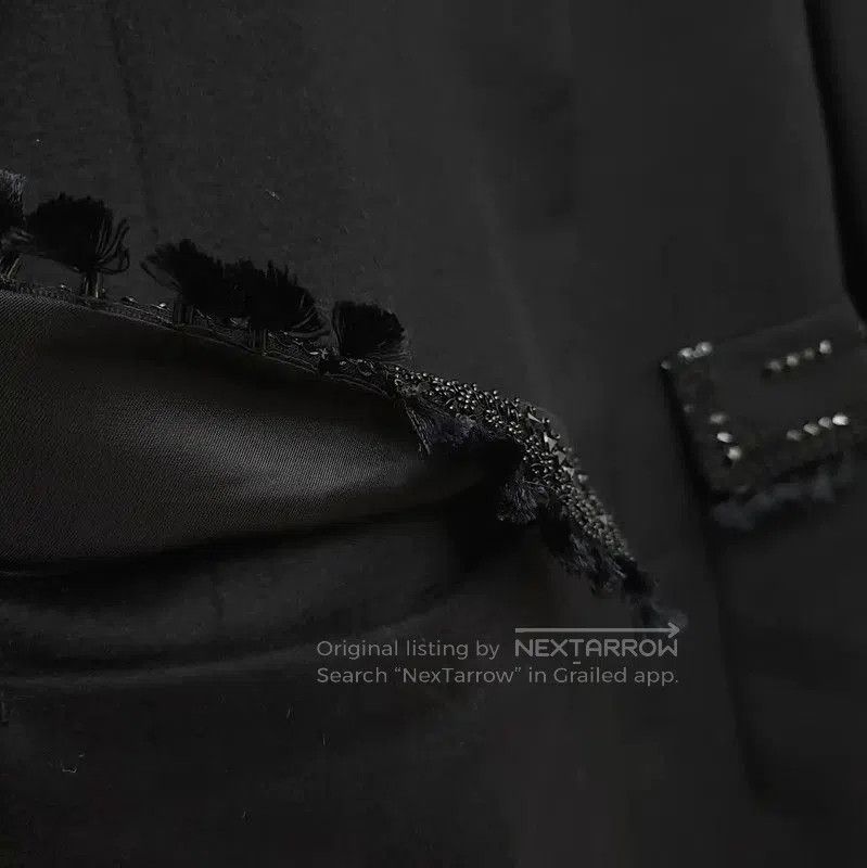 Max Mara MaxMara Black Wool Mid-Length Winter Coat . Size S / US 4 / IT 40 - 7 Thumbnail