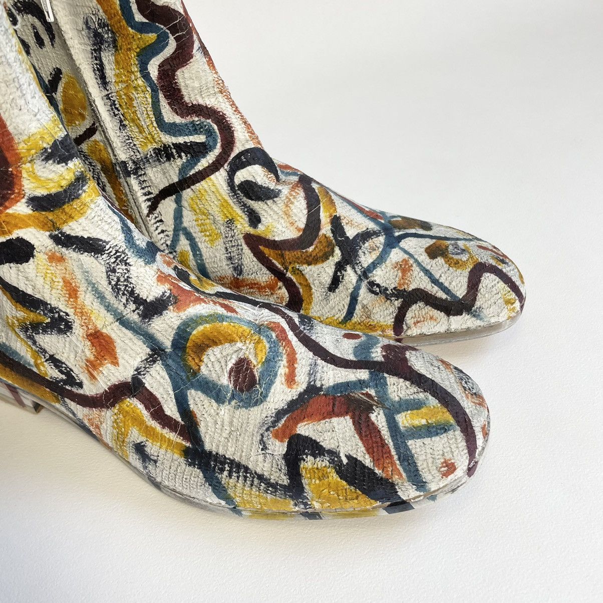 Maison Margiela Plaster Scribble Painted Boots Size US 10 / EU 43 - 11 Thumbnail