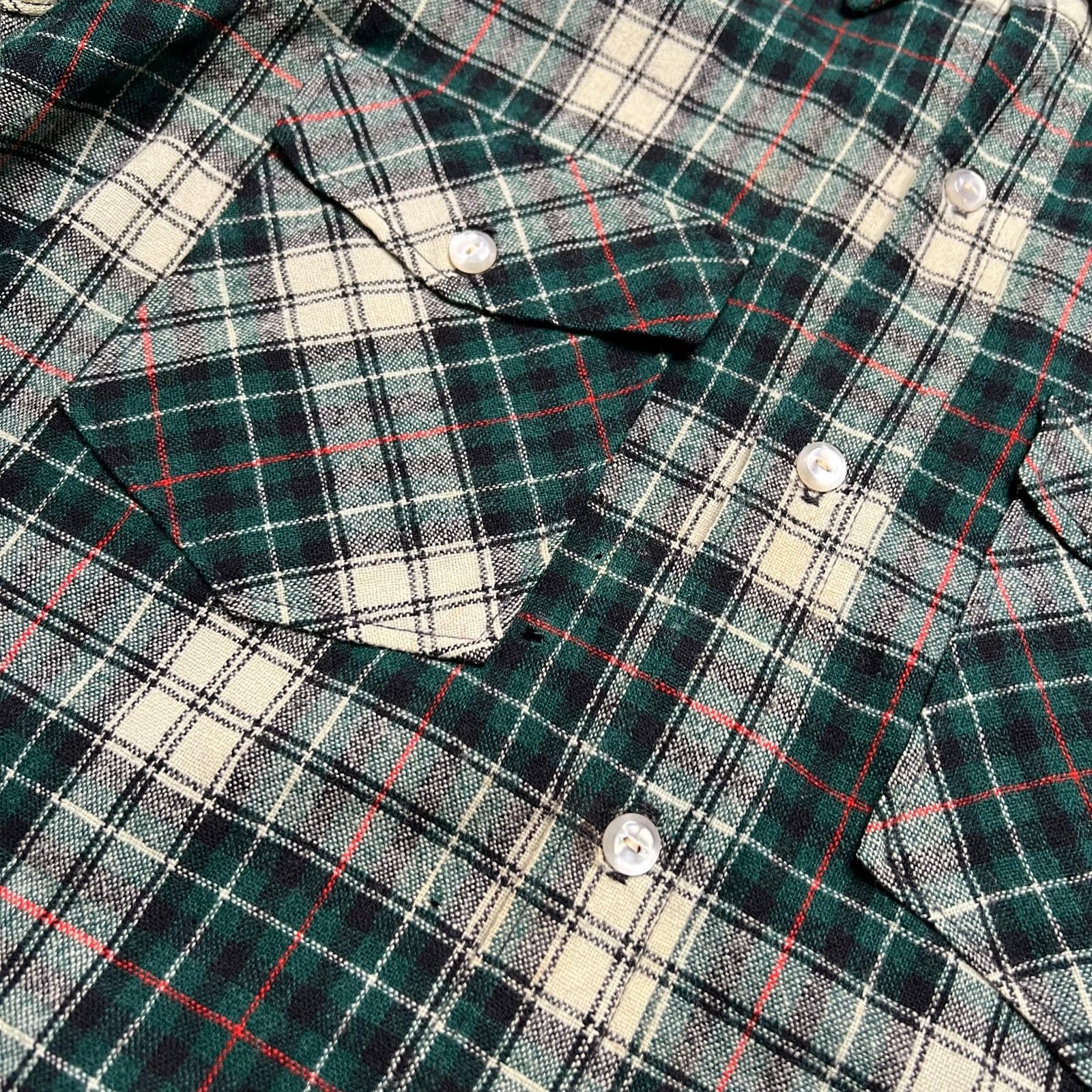 Woolrich Woolen Mills Woolrich Plaid Wool Shirt Flannel Mens Medium Green Lined Size US M / EU 48-50 / 2 - 10 Thumbnail