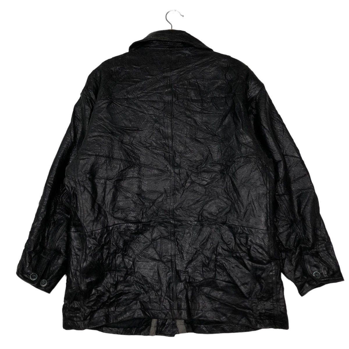 Japanese Brand 🔥Vtg Biker Leather Jacket Jun Men Issey Miyake Japan Made Size US M / EU 48-50 / 2 - 8 Thumbnail
