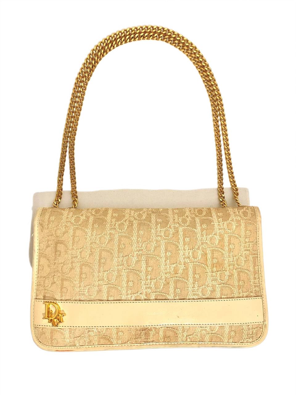 Dior Dior Oblique Logo Monogram Chain Shoulder Hand Bag Vintage Size ONE SIZE - 2 Thumbnail