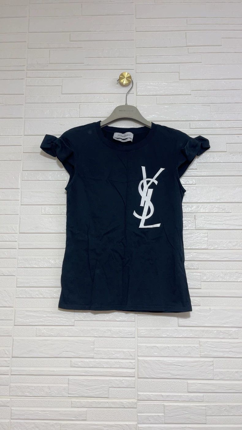 Saint Laurent Paris Saint laurent paris Bow Short Sleeve 2506-Nextarrow Size XS / US 0-2 / IT 36-38 - 1 Thumbnail