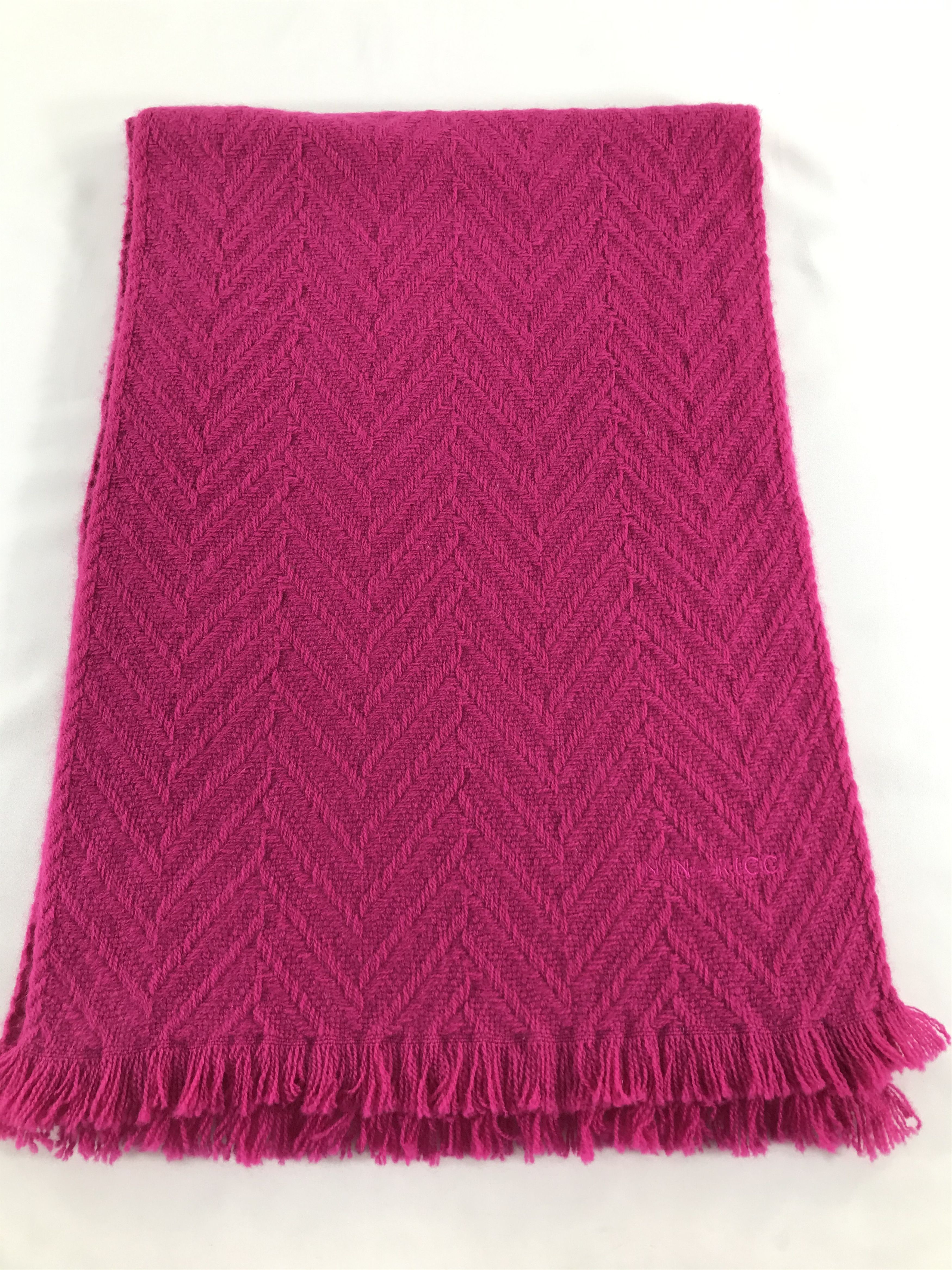 Nina Ricci Nina Ricci Pink Cashmere Scarf Muffler Neckwear V461 Size ONE SIZE - 2 Thumbnail