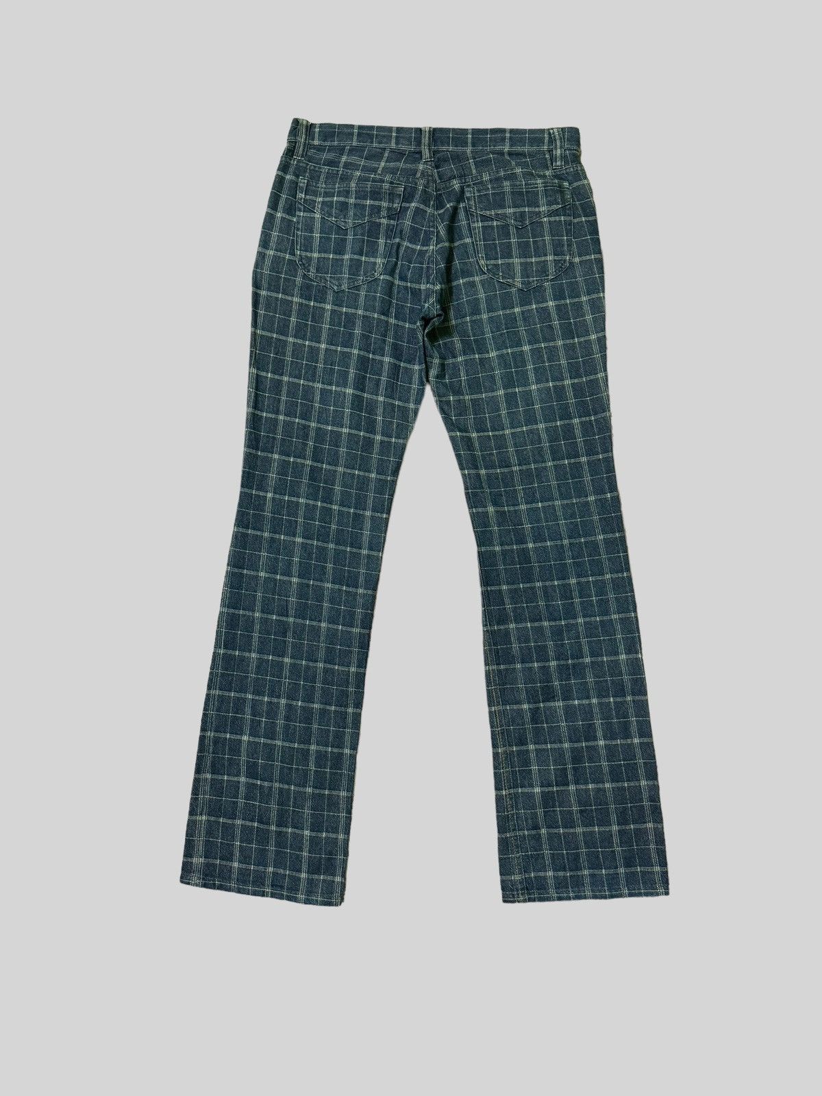 Japanese Brand × Vintage Nicole Club For Men Checkered Denim Jeans Size US 33 - 2 Thumbnail