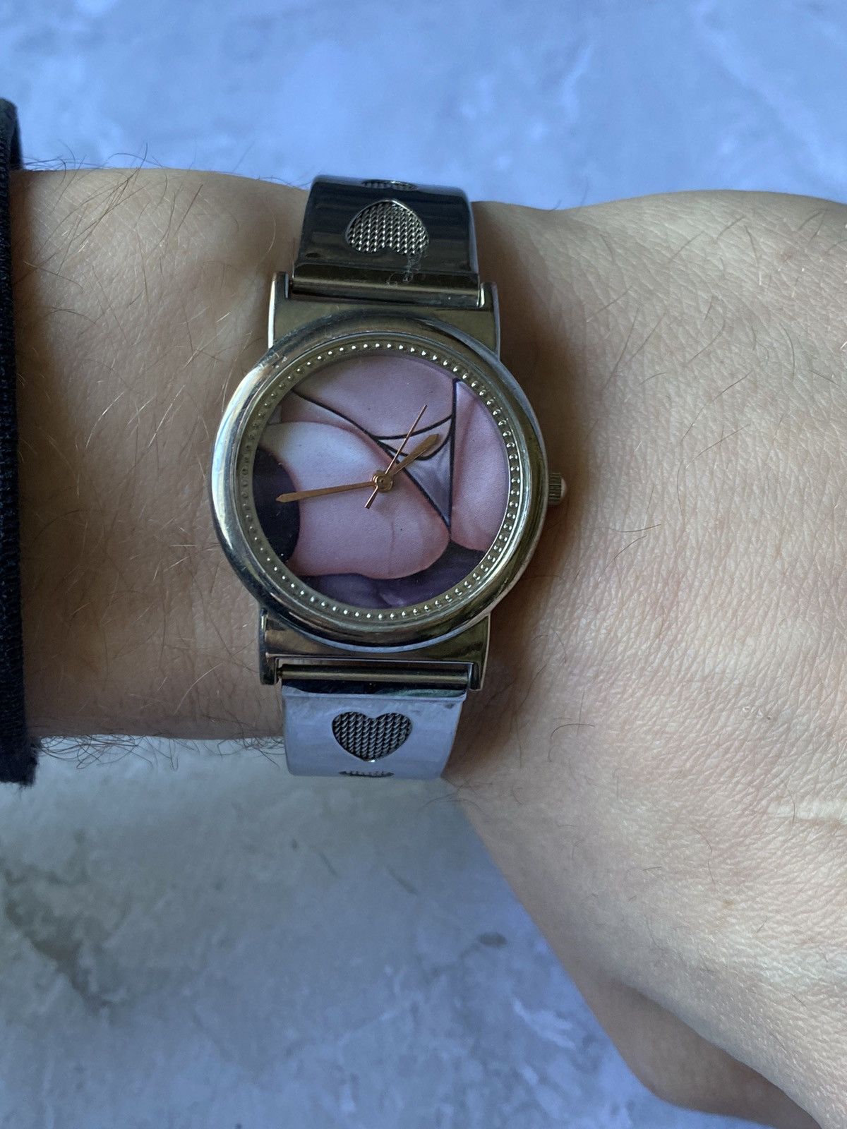Jewelry × Vintage Sexy Girl Watch with Bold Dial and Mesh Bracelet Size ONE SIZE - 4 Thumbnail