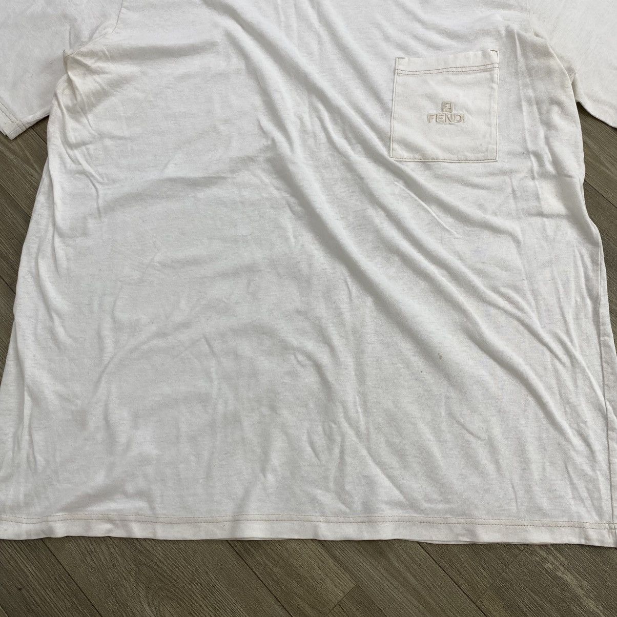 Fendi Vintage Fendi Italy Logo Pocket Design Tee Luxury Size US M / EU 48-50 / 2 - 9 Thumbnail