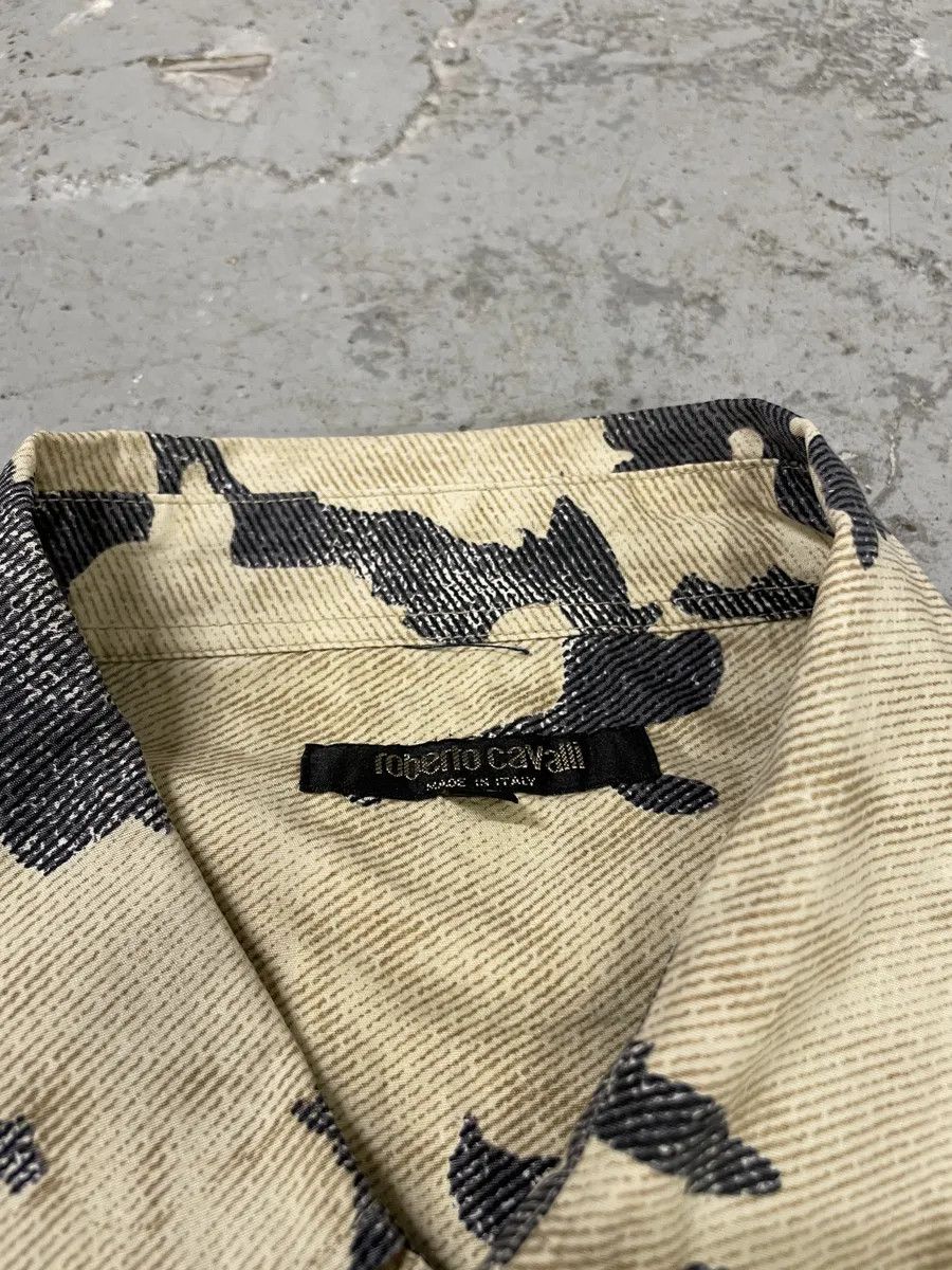 Roberto Cavalli AW2001/02 Roberto Cavalli Brown Peace Camouflage Shirt Size US M / EU 48-50 / 2 - 5 Thumbnail