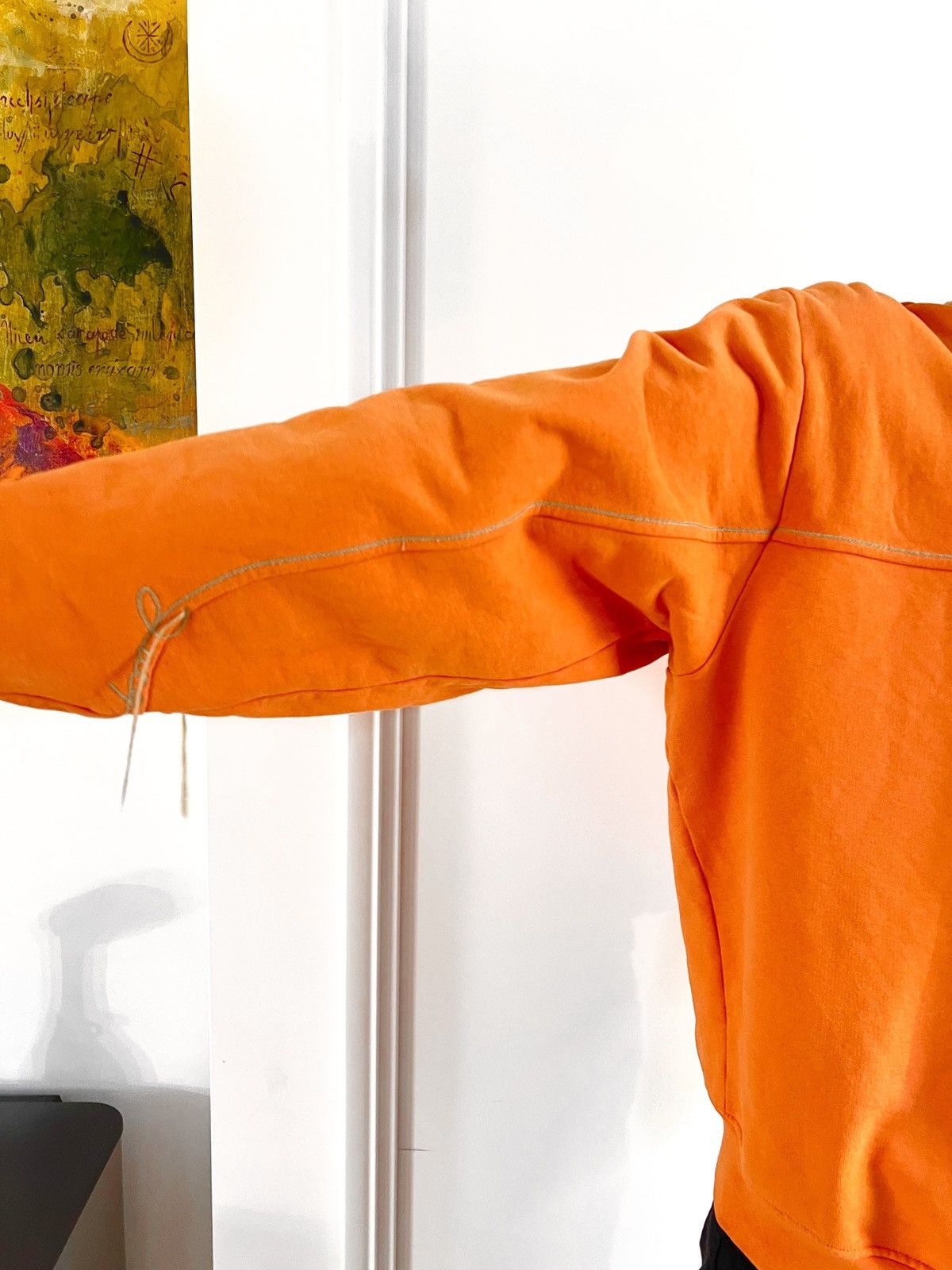 Jacquemus Orange Le Raphia ‘Le Sweat-shirt Fio’ Sweatshirt Size US L / EU 52-54 / 3 - 8 Thumbnail