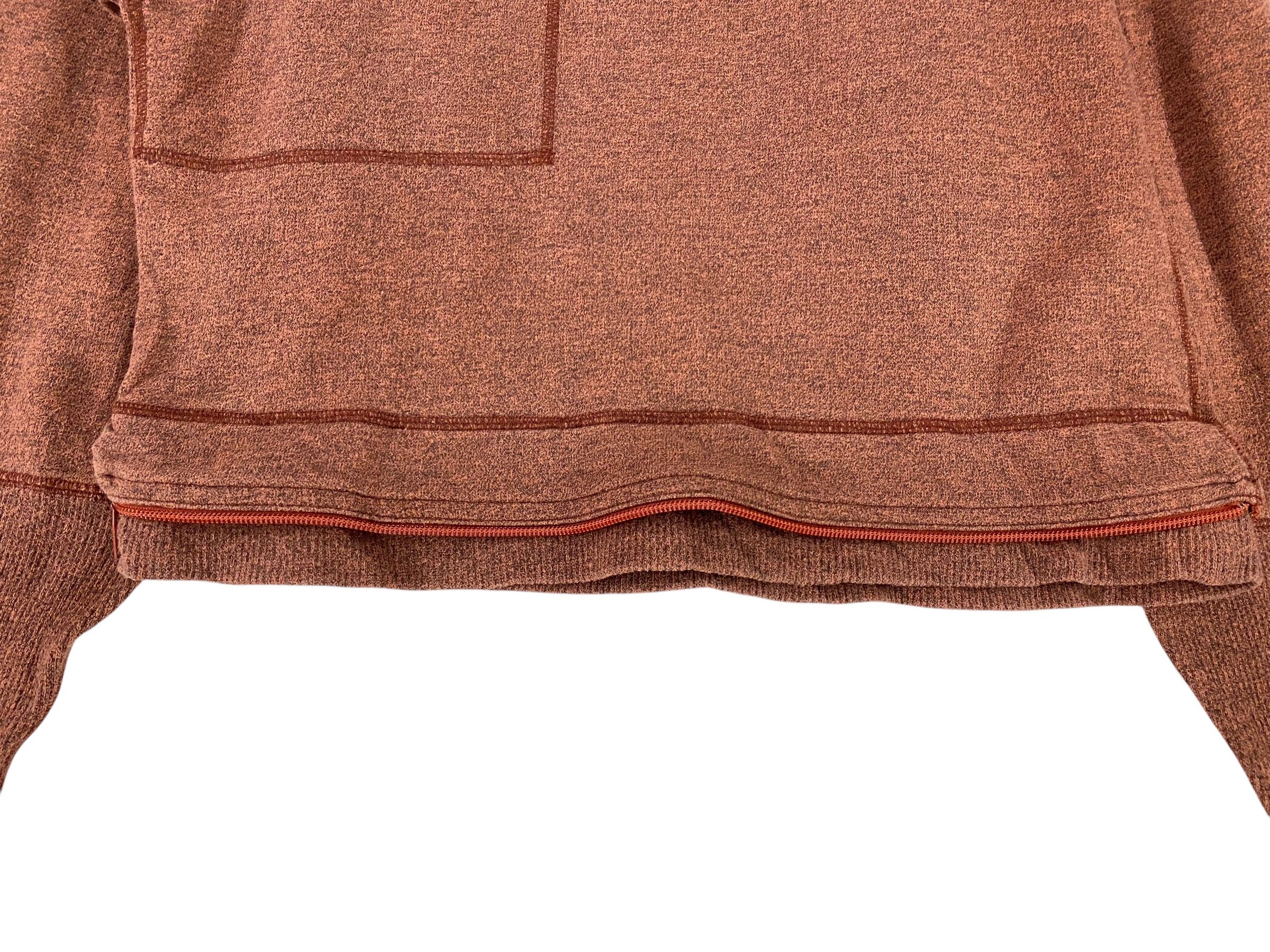 Designer × Issey Miyake 80s Issey miyake logo asymmetrical zipper cropped sweater Size S / US 4 / IT 40 - 8 Thumbnail