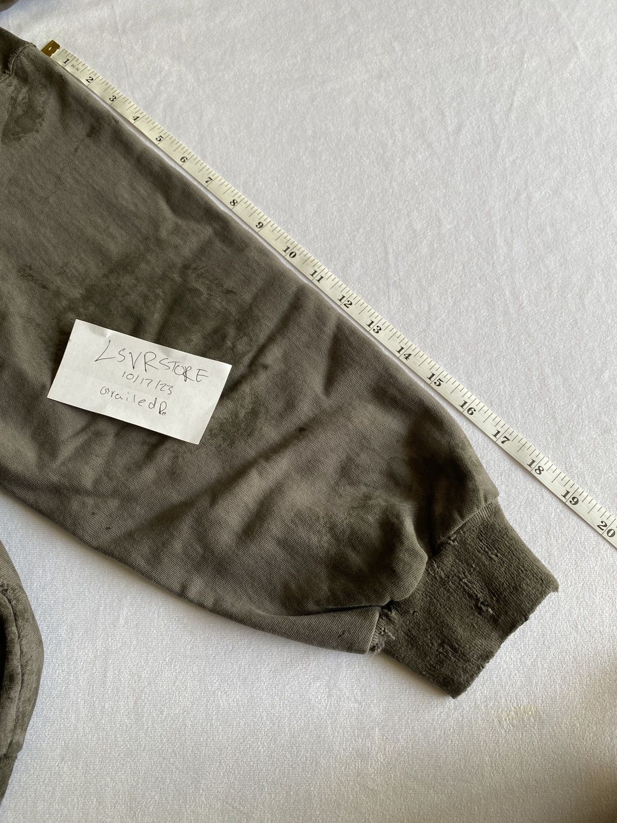 Balenciaga BALENCIAGA Destroyed Mud Gaffer Zip Hoodie Grey Medium Size US M / EU 48-50 / 2 - 20 Thumbnail