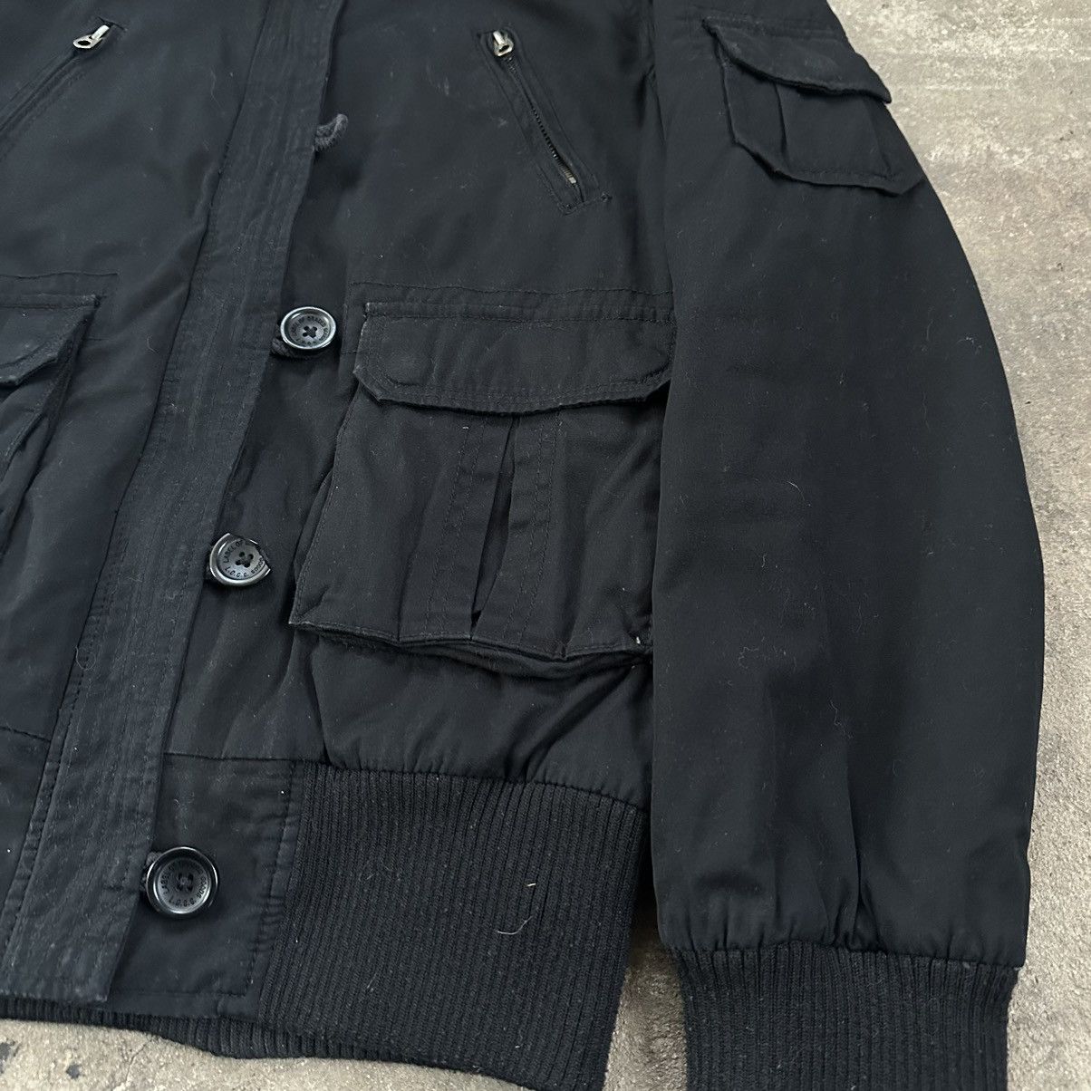 Japanese Brand Y2K H&M Crop Bomber High Zip Neck Jacket Japanese Style 00s Size XS / US 0-2 / IT 36-38 - 4 Thumbnail