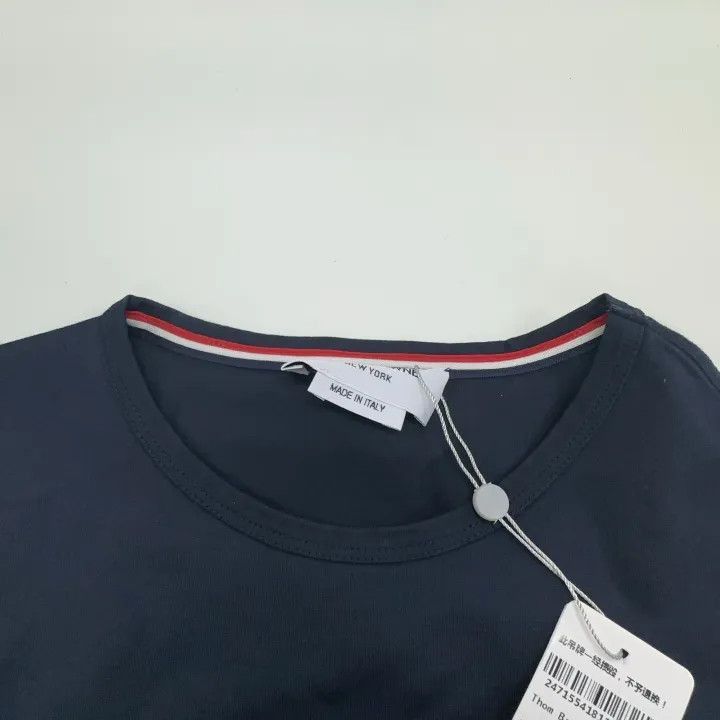 Other Thom Browne Navy Tricolour Accent Short Sleeve T-Shirt -250 Size US S / EU 44-46 / 1 - 4 Thumbnail