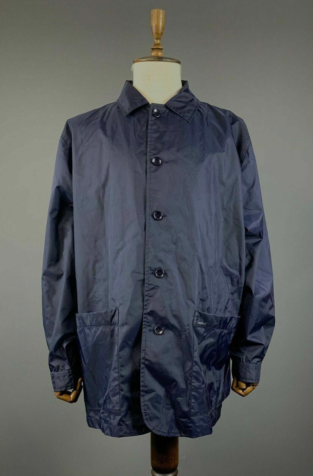 Valentino Men Valentino Jeans Blue Collared Nylon Trench Coat Size 52 Size M / US 6-8 / IT 42-44 - 1 Thumbnail