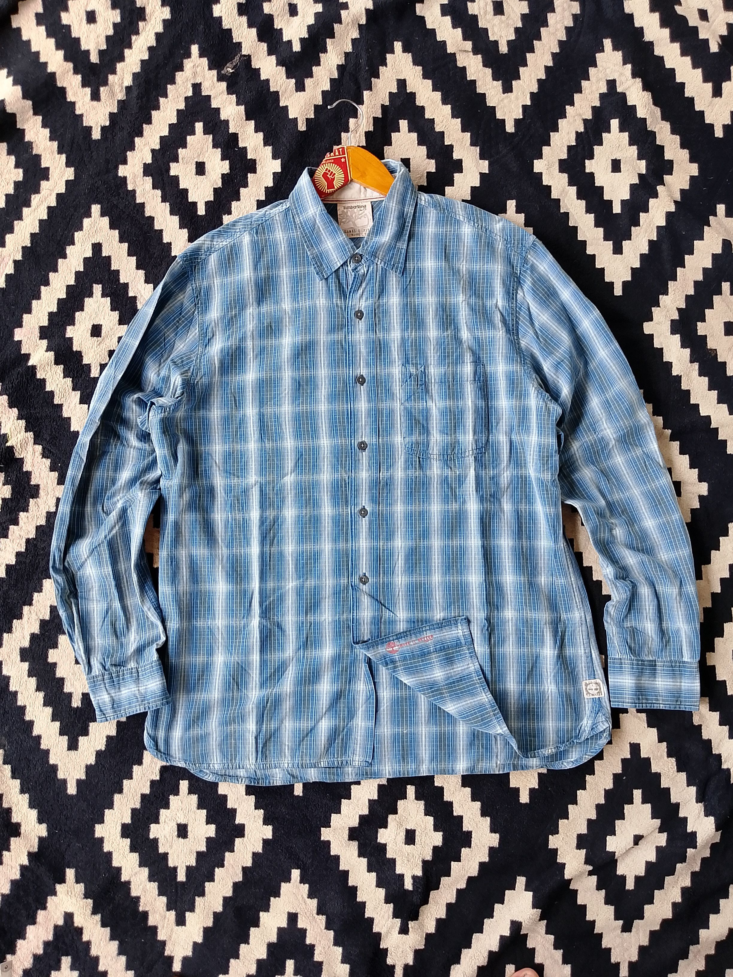 Timberland Timberland 2007 "A1H 0333" Heritage Label Plaid Long Sleeve Size US L / EU 52-54 / 3 - 2 Thumbnail