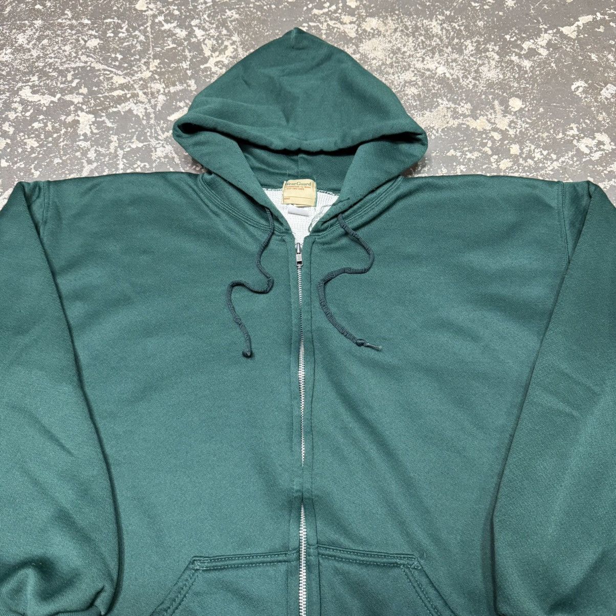 Vintage Vintage Wear Guard Green Waffle Insulated Thermal Zip Hoodie Size US XL / EU 56 / 4 - 7 Thumbnail