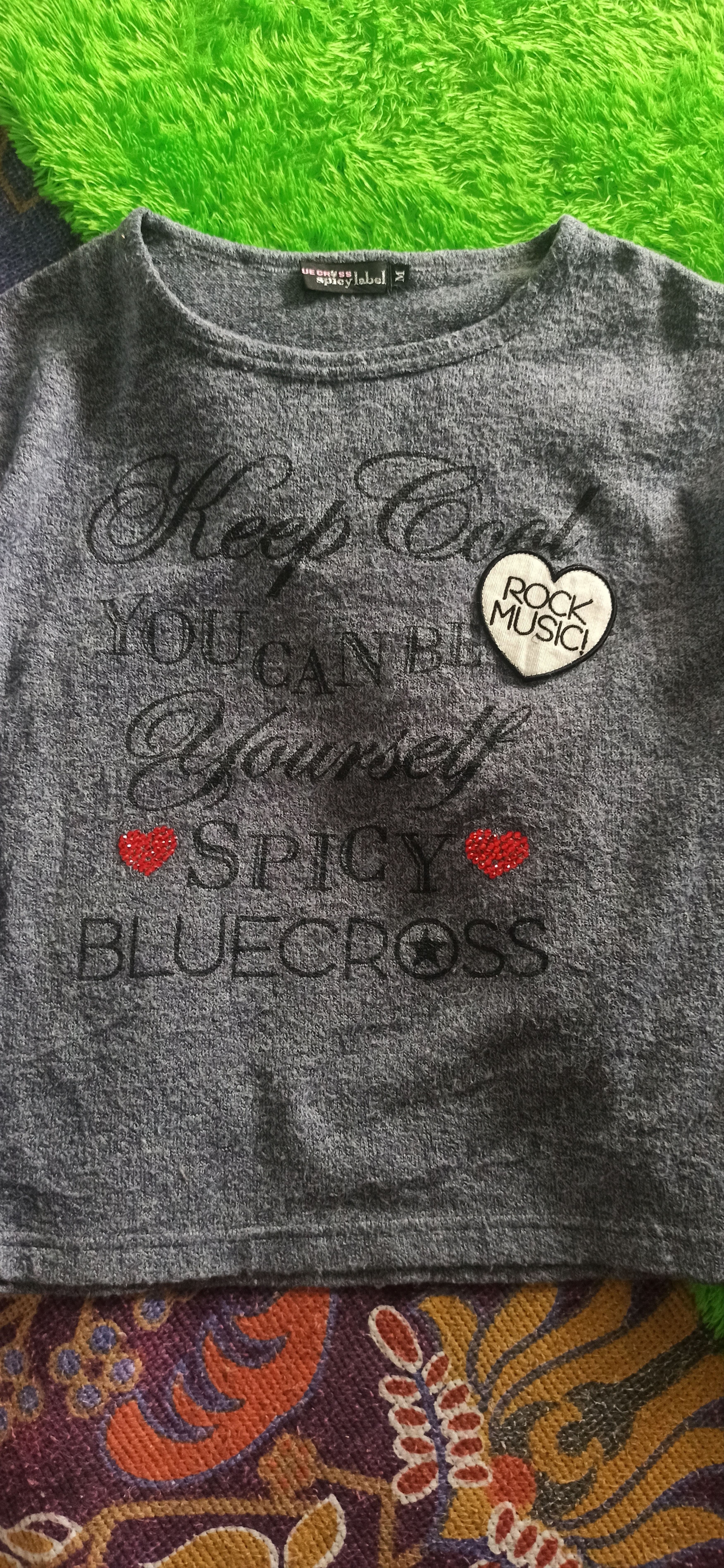 Japanese Brand Blue Cross x Spicy Laber Rock Music Knitwear Size S / US 4 / IT 40 - 4 Thumbnail