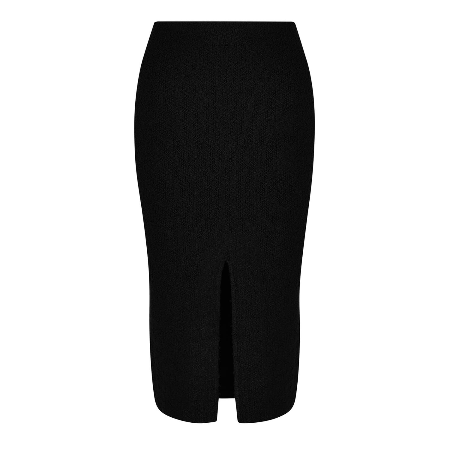 Bottega Veneta Bottega Veneta Light Textured Viscose Midi Skirt in Black Size 32" / US 10 / IT 46 - 6 Thumbnail