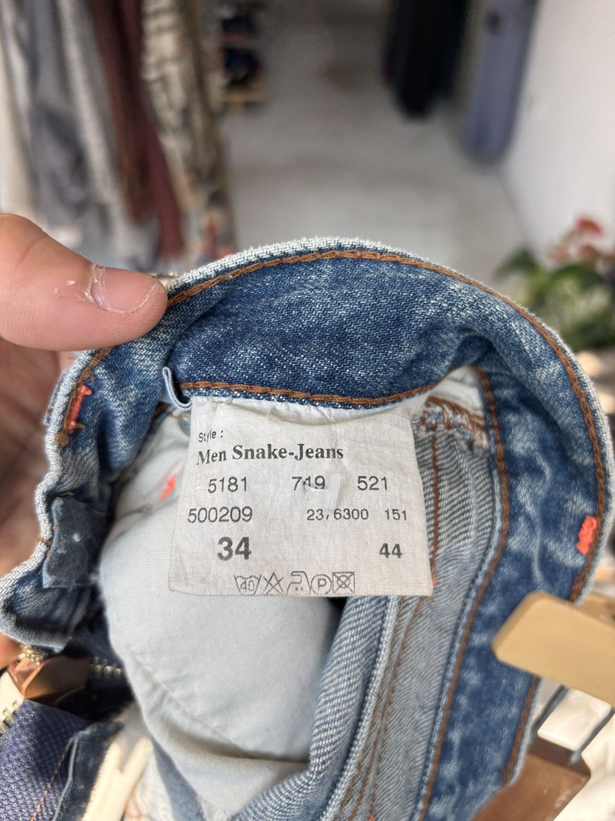 W&LT W&LT 90’s snake denim pant Size US 30 / EU 46 - 9 Thumbnail