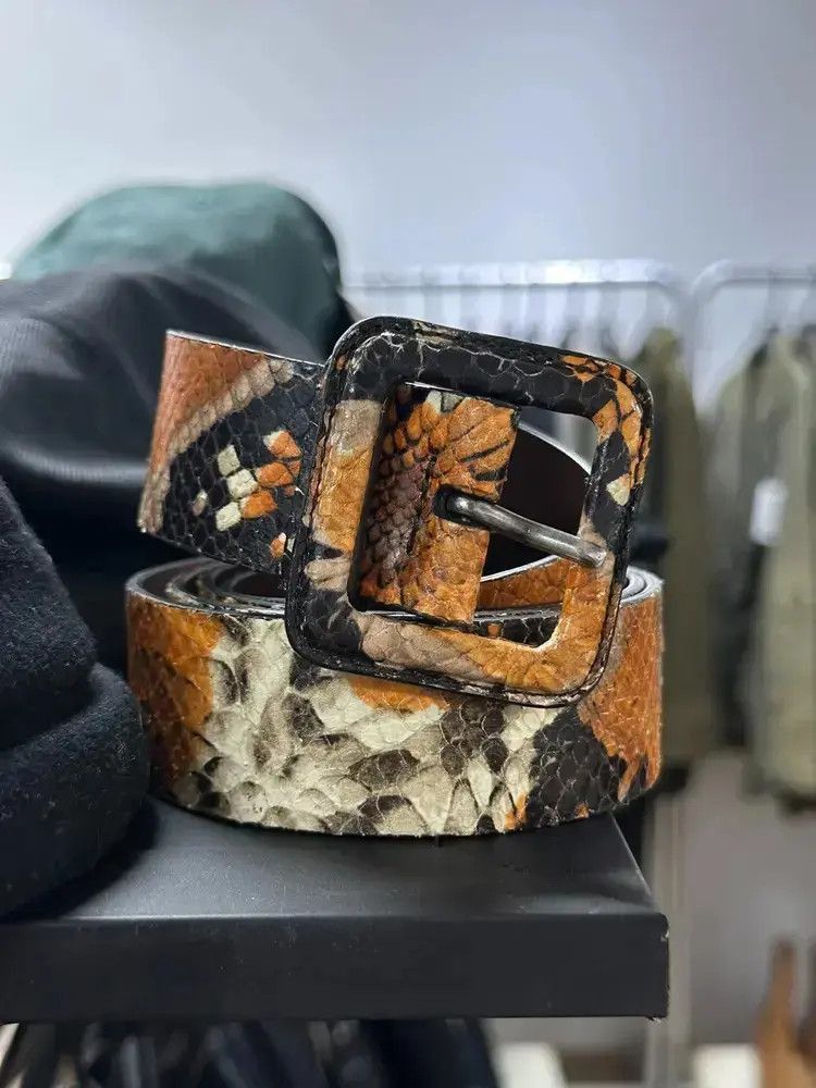 Dries van noten snakeskin belt-2505