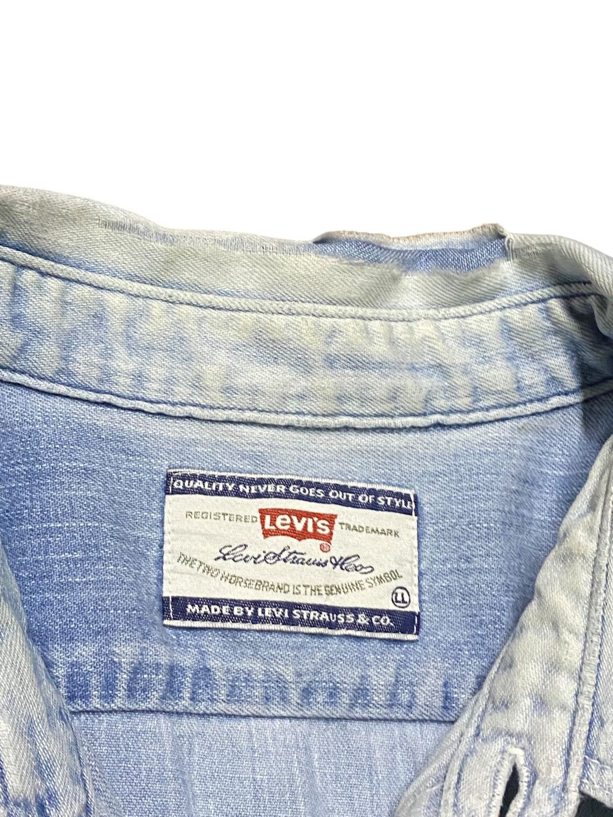 Levi's Vintage Levis Light Wash Size US XL / EU 56 / 4 - 9 Thumbnail