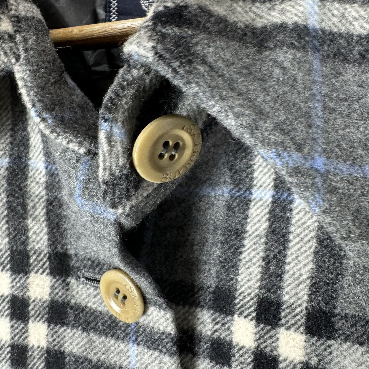 Burberry × Burberry Prorsum × Vintage ☀️BURBERRYS WOOL NOVA CHECK BUTTON JACKET Size M / US 6-8 / IT 42-44 - 10 Thumbnail