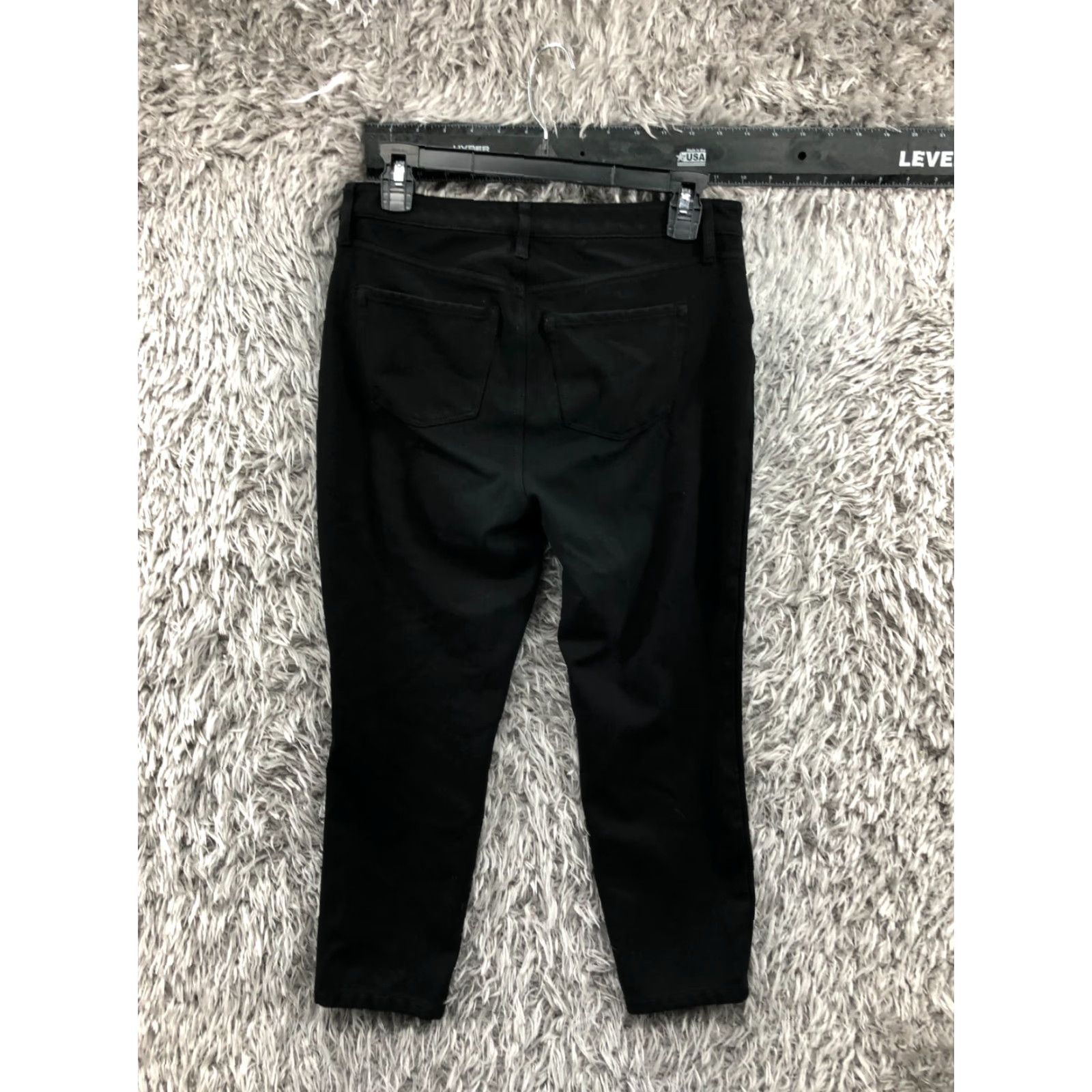 Talbots Talbots Black Jegging Pant Women Petite 4P High Rise Ankle Pants Straight Inseam 23 in Mid Rise Button Pockets Stretch Knit Material Cozy White? Size 27" / US 4 / IT 40 - 5 Thumbnail