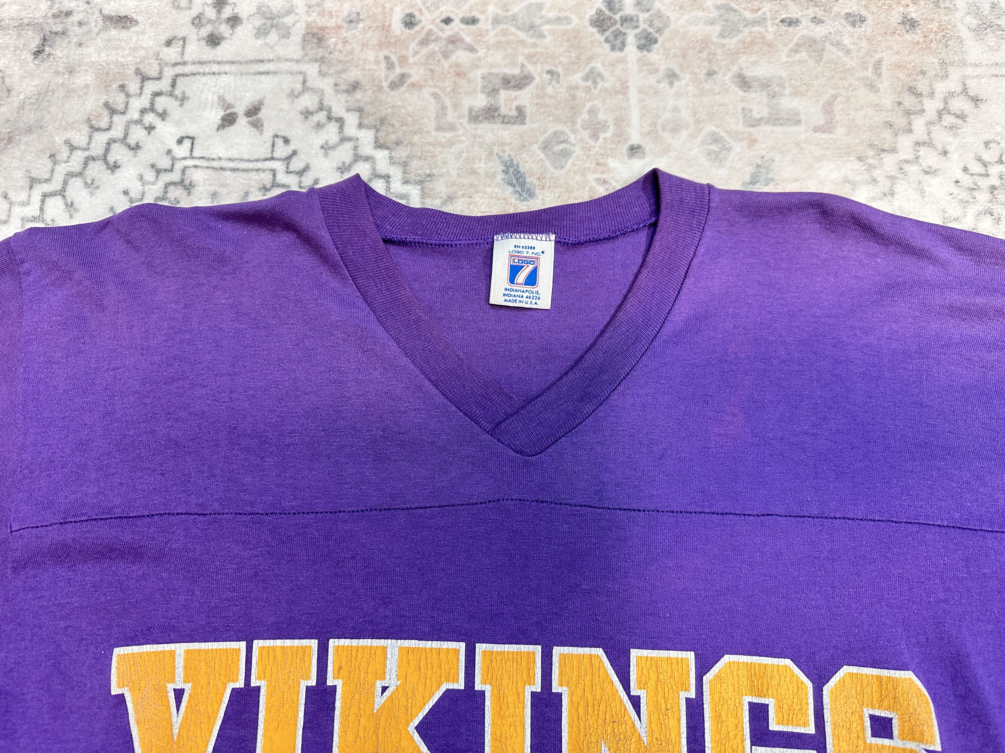Logo 7 Vintage Herschel Walker Minnesota Vikings logo 7 Shirt Large Size US L / EU 52-54 / 3 - 3 Thumbnail