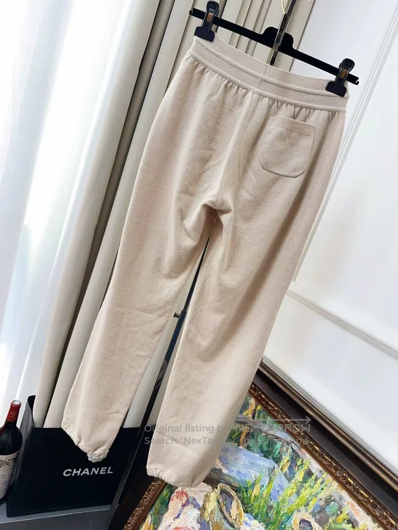 Loro Piana Loro Piana Classic nude beige cashmere knit pants Size 25" / US 0 / IT 36 - 2 Thumbnail