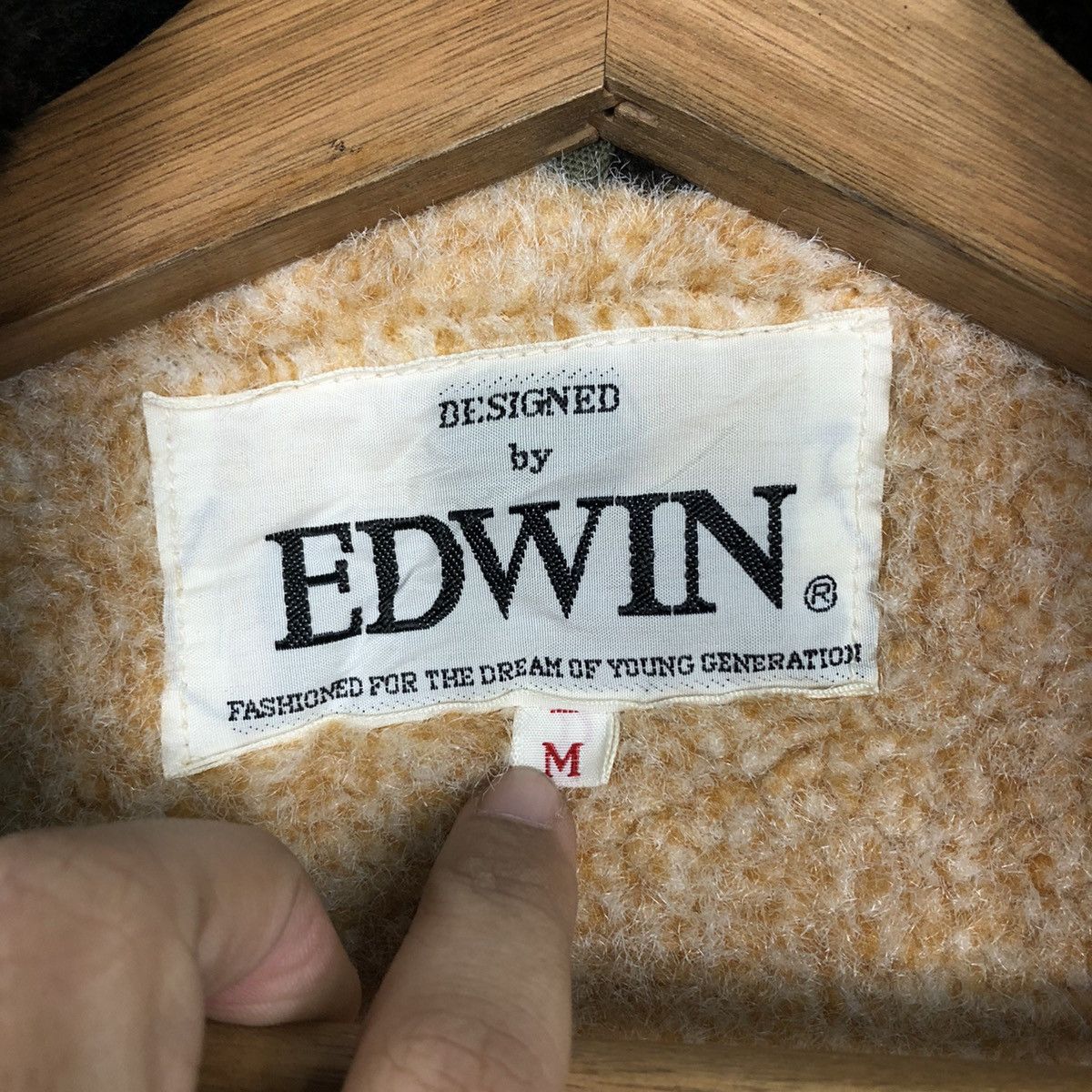 Edwin 📌Vintage Military Chore Work Jacket Edwin Blanket Fleece Size US M / EU 48-50 / 2 - 19 Thumbnail