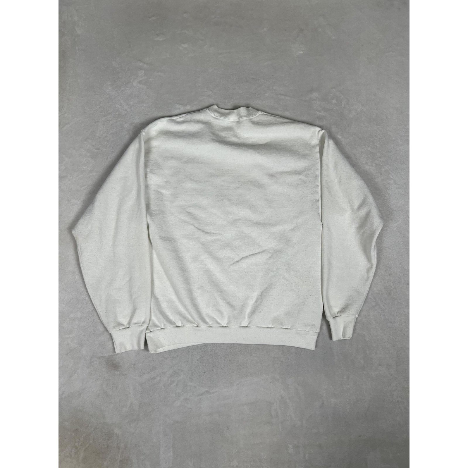 TEE JAYS Vintage Happy Holidays Penguin Sweatshirt Mens XL White Grap Size US XL / EU 56 / 4 - 8 Thumbnail
