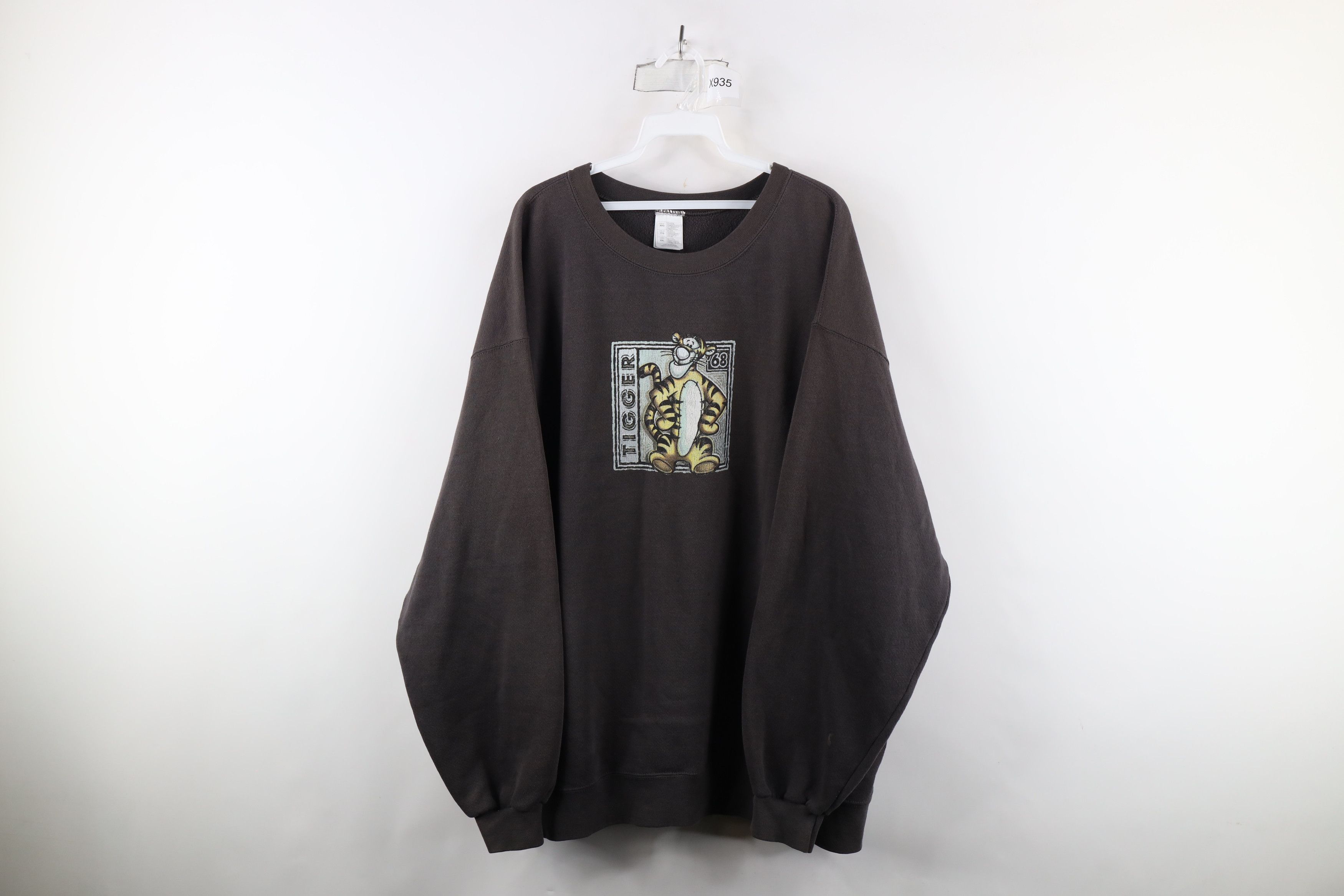 Disney × Vintage Vintage 90s Disney Winnie the Pooh Tigger Sweatshirt Gray Size US XXL / EU 58 / 5 - 1 Thumbnail