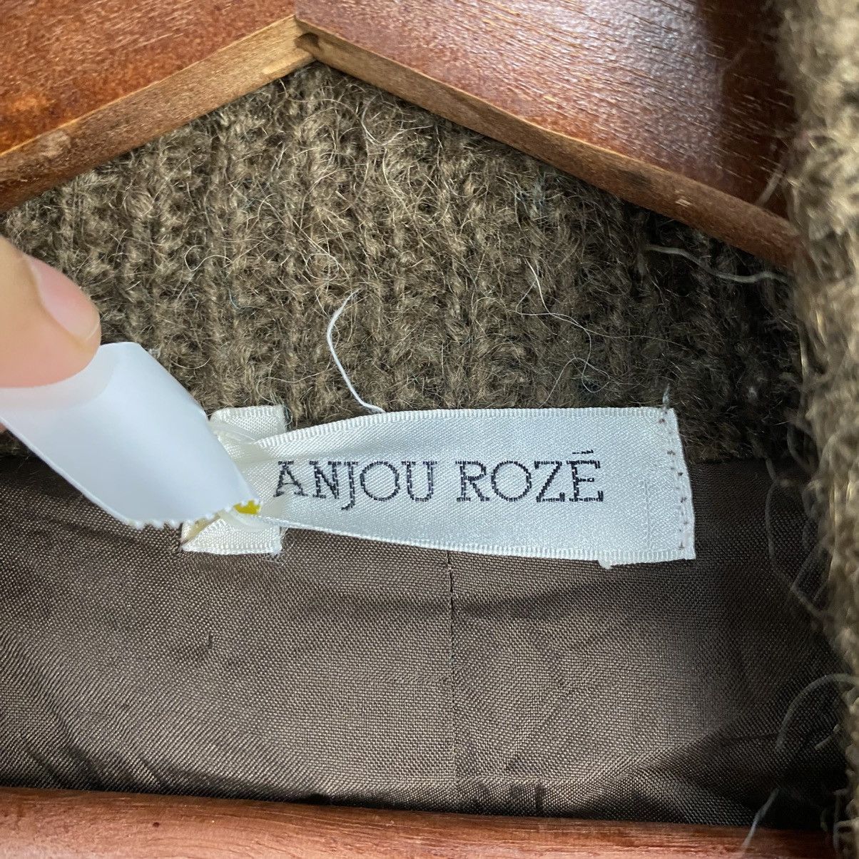 Other DL Anjoue Roze Brown Cardigan Knitwear #C1150 Size XL / US 12-14 / IT 48-50 - 9 Thumbnail