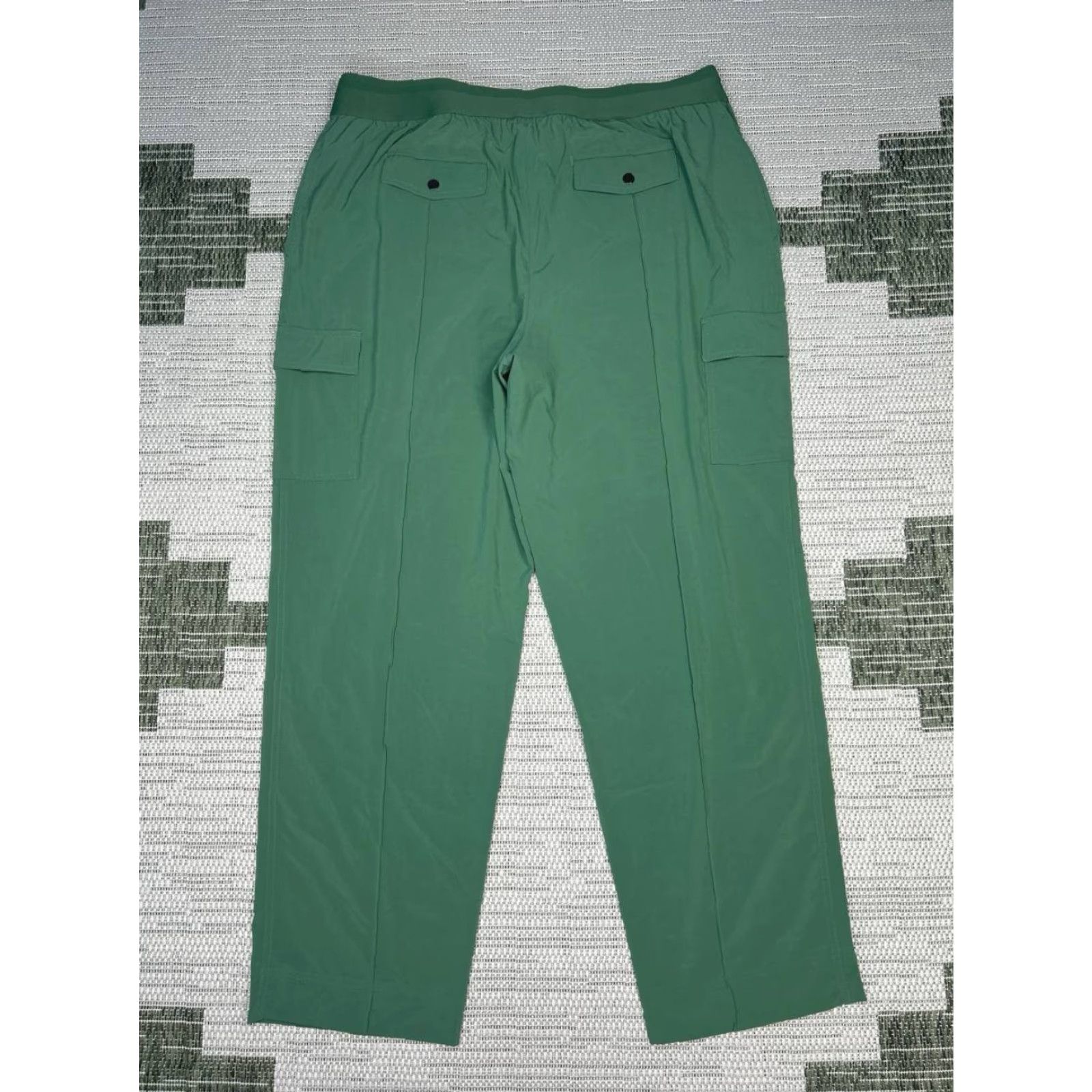 Athleta Athleta Pants Womens 20 Green Stretch High Rise Straight Leg Casual Size 42" / US 20 - 2 Thumbnail