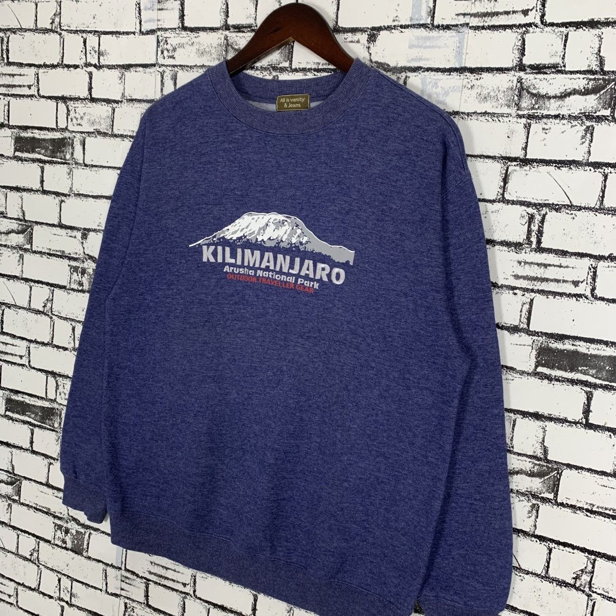 Japanese Brand × Vintage Vintage Kilimanjaro Arusha National Park Sweatshirt Crewneck Size US M / EU 48-50 / 2 - 2 Thumbnail