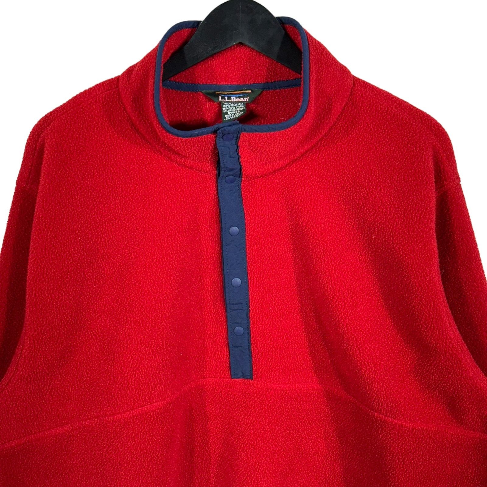 L.L. Bean Vintage L.L. Bean 1/2 Button Fleece Size US XL / EU 56 / 4 - 2 Thumbnail