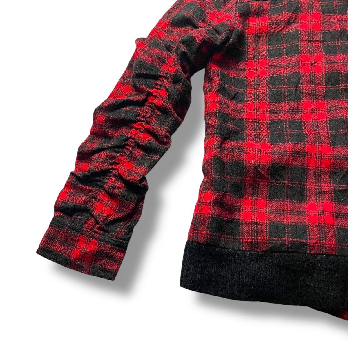 If Six Was Nine × Japanese Brand × Le Grande Bleu (L.G.B.) 🇯🇵 SKY BOMBER TARTAN FULL ZIP PUNK GOTHIC WOOL JACKET Size US M / EU 48-50 / 2 - 9 Thumbnail